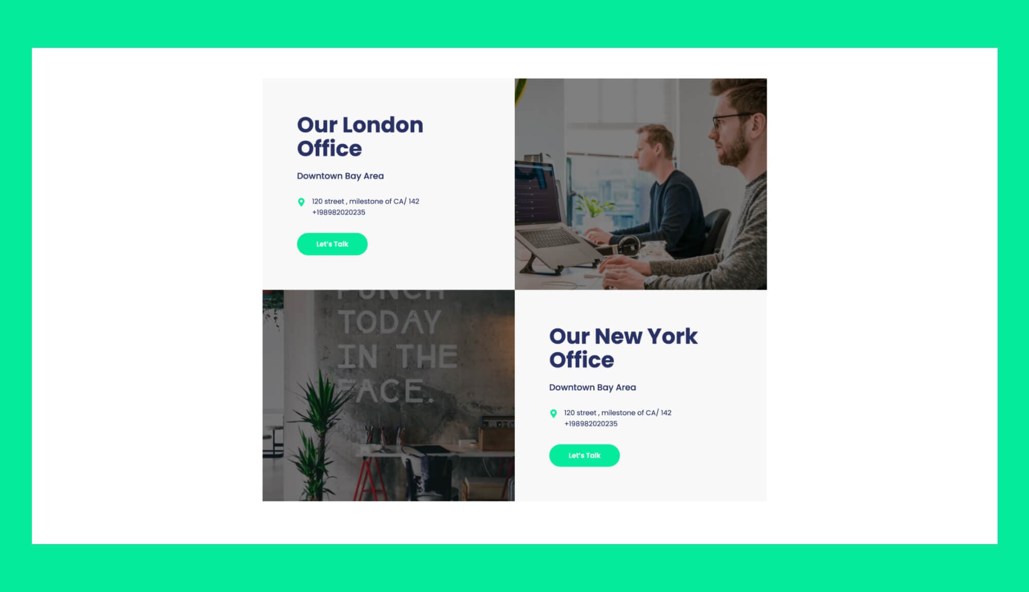 Homely Office Locations For Gutenberg Banner