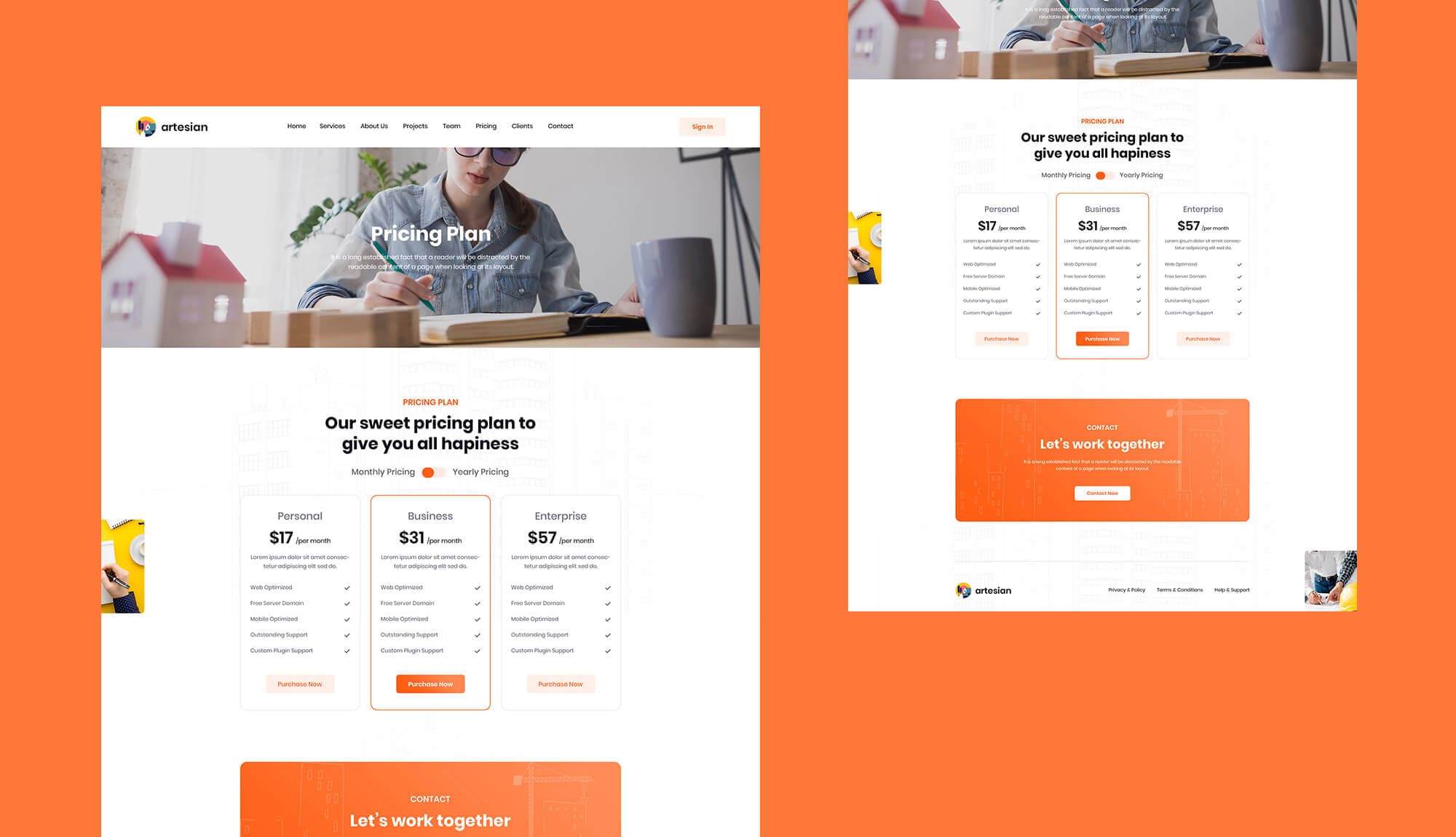 Artesian Pricing Banner