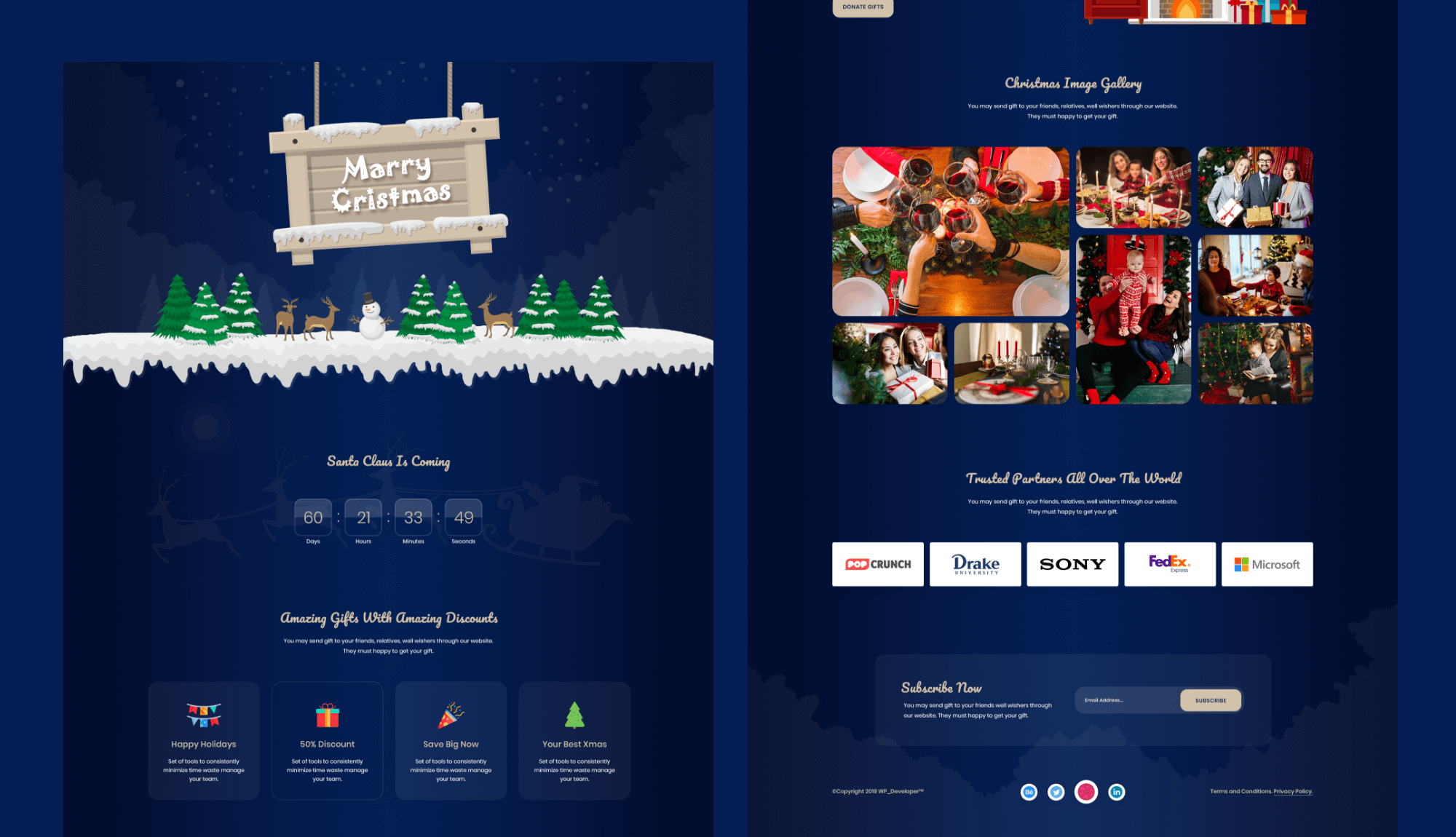 ChristmasLy Christmas Landing Page V1 Banner