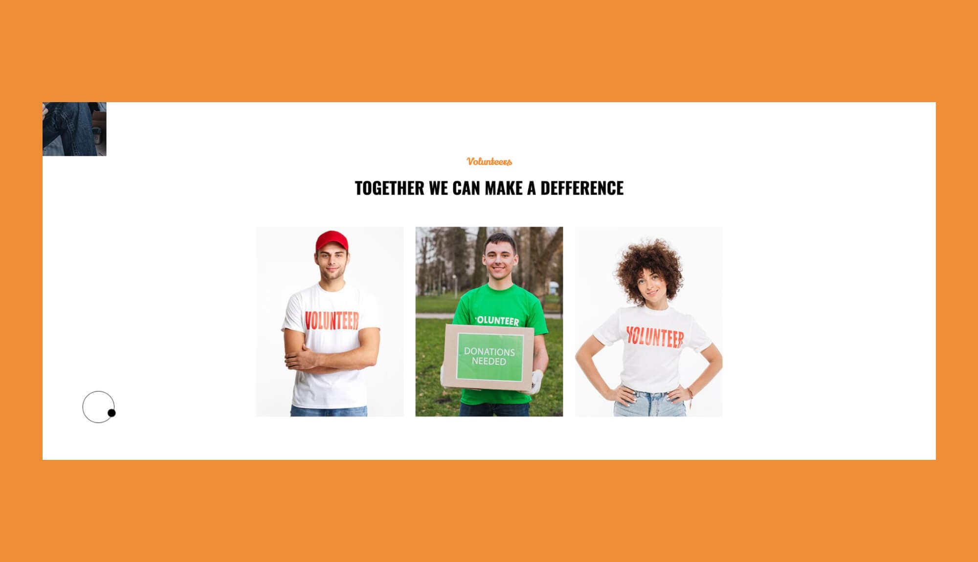 Hope Volunteers Section For Gutenberg Banner