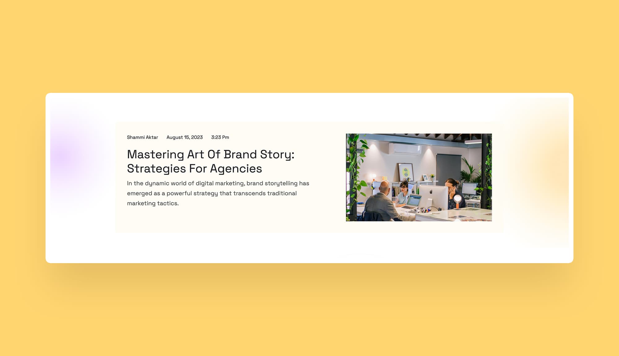 MultiGency Featured Post Section Banner