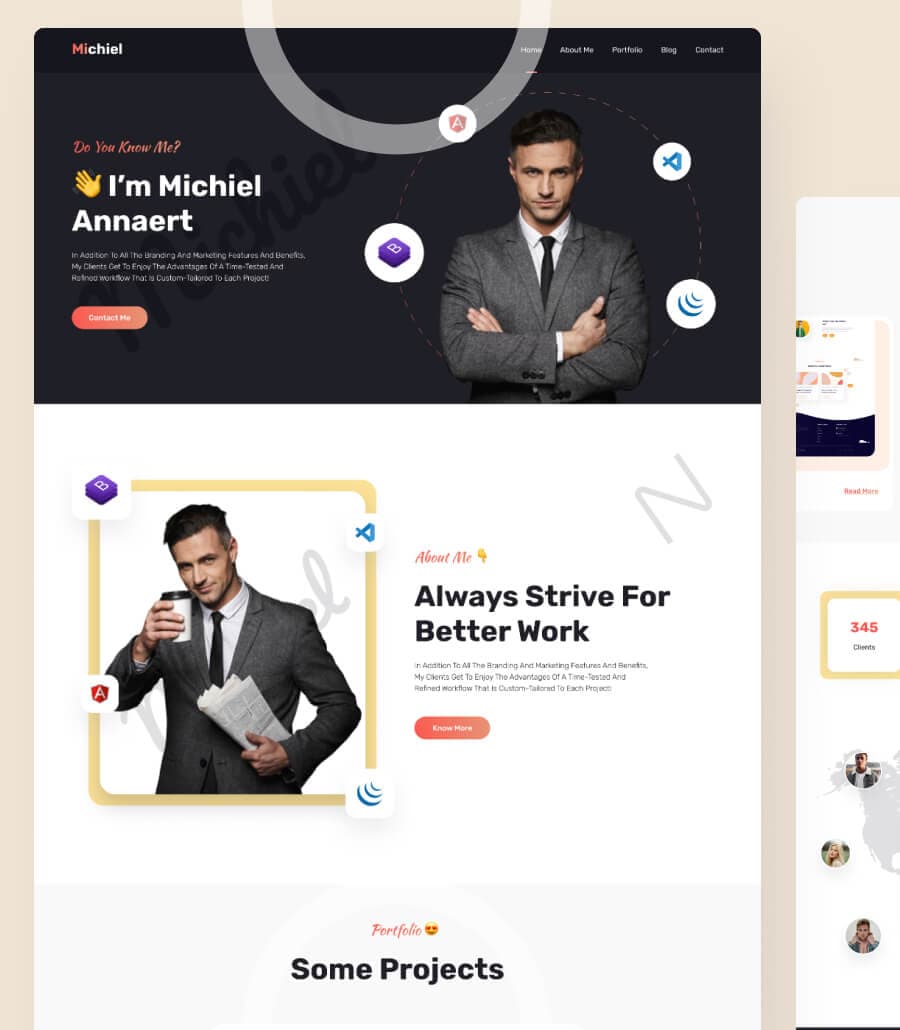 Michiel Home Page thumbnail