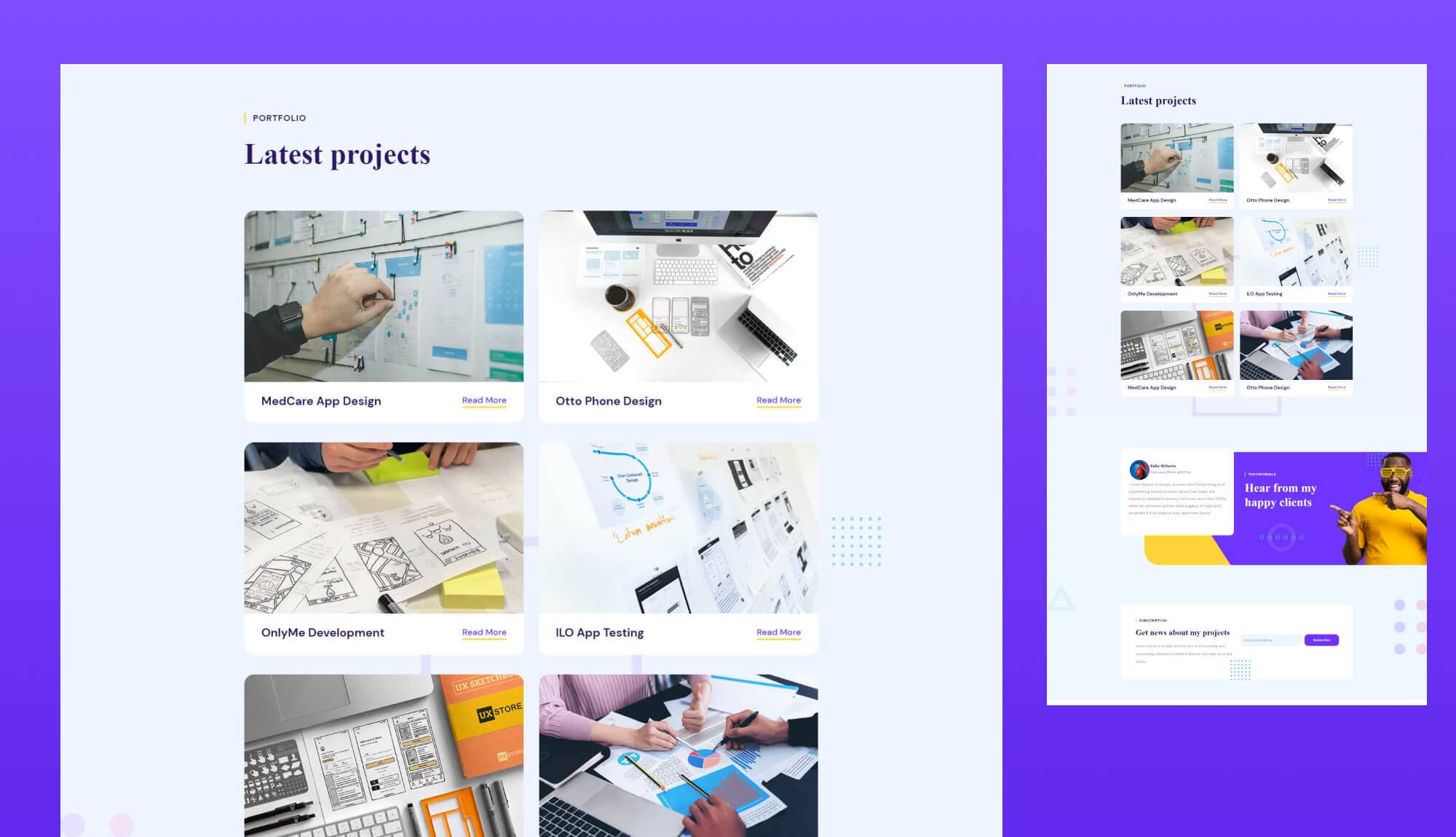 EleFolio Portfolio Page For Gutenberg Banner