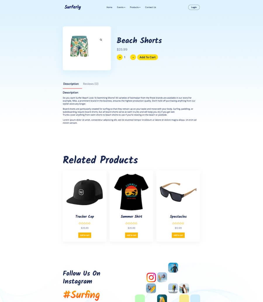 Surferly Product Details Page thumbnail