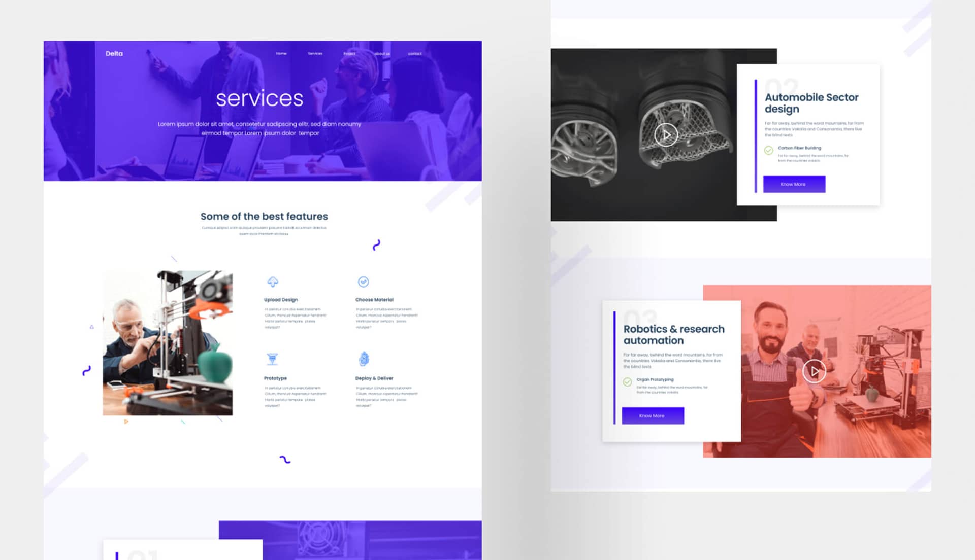 Delta Service Page By Templately