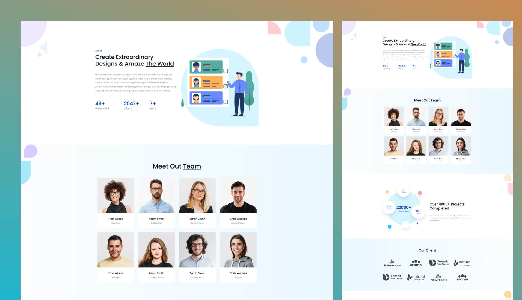 Creative Hub About Page For Gutenberg Banner