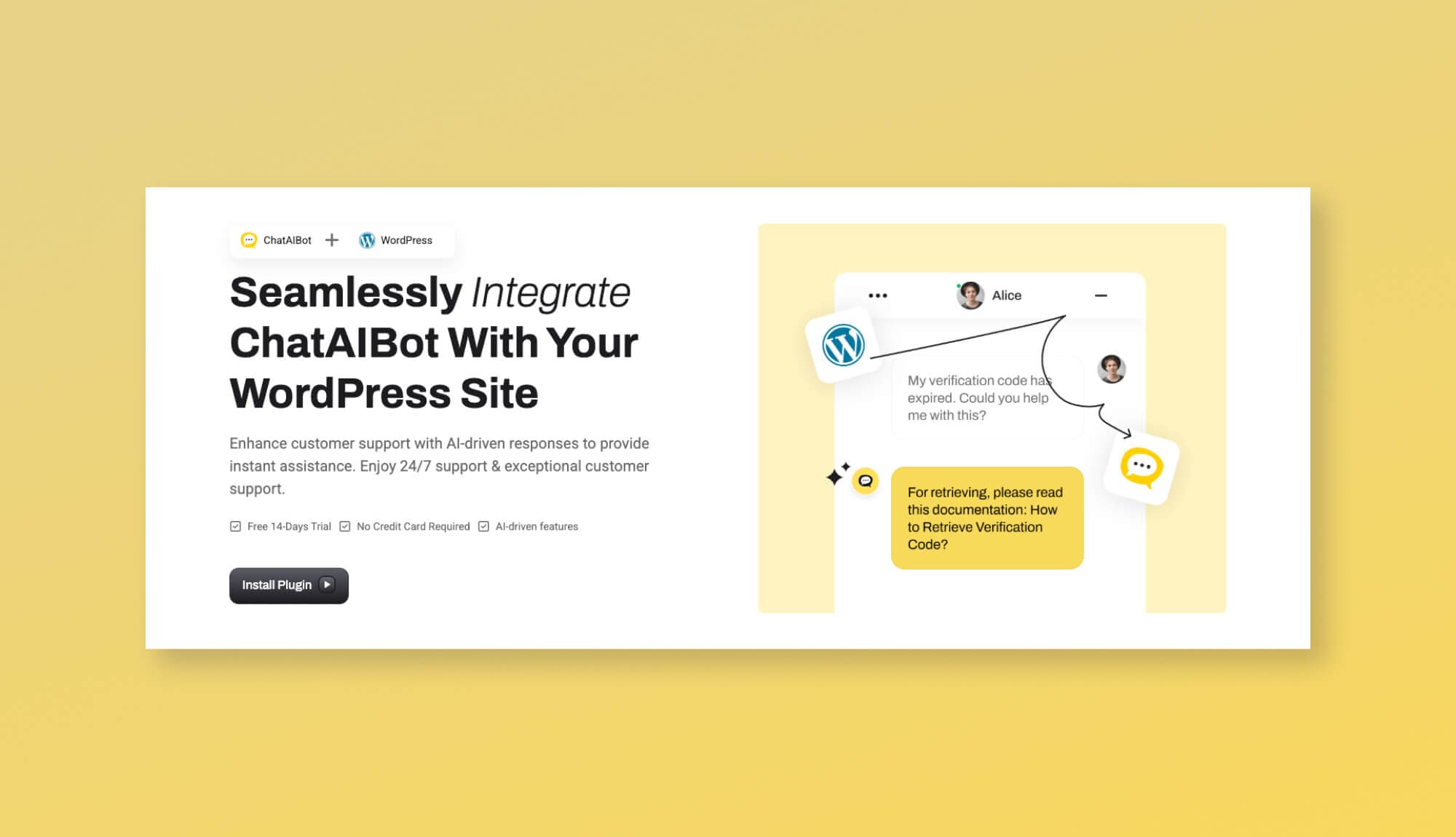 Chataibot Integrate Details Banner Section Gutenberg By Templately