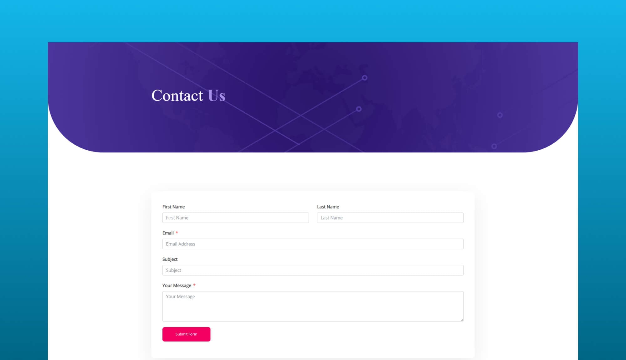 DropShip Contact Page For Gutenberg Banner