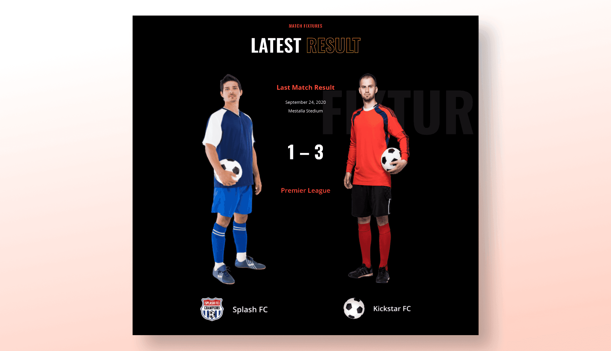 Kickstar Result Section For Gutenberg Banner