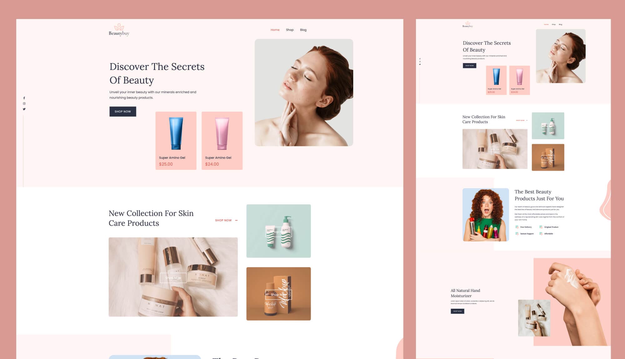 BeautyBuy Home Page For Gutenberg Banner