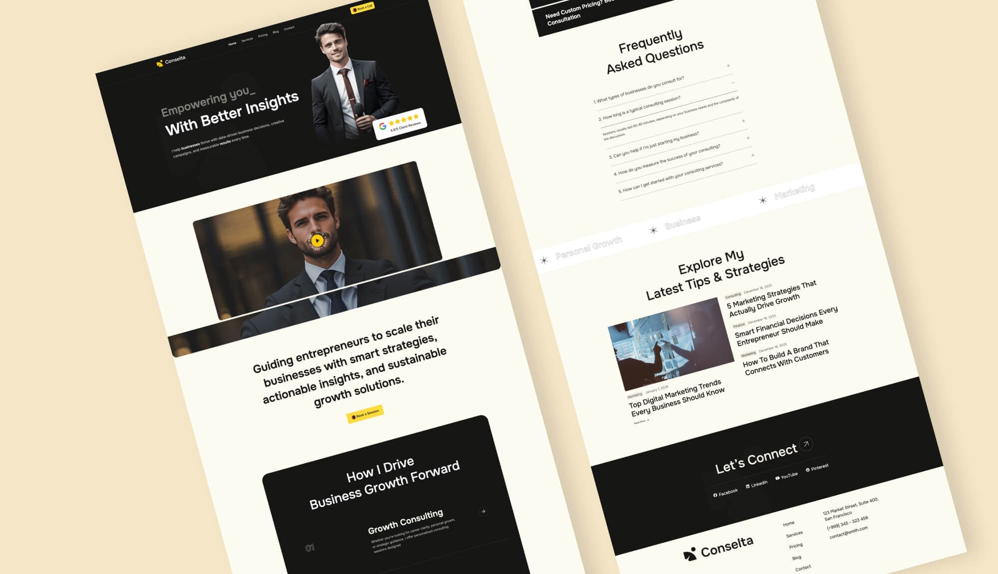 Conselta Landing Page By Templately