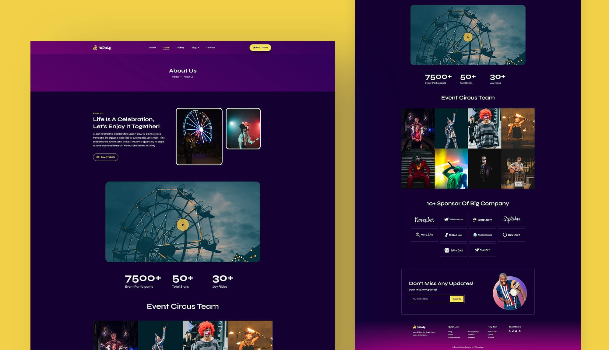 FestiveLy About page Banner