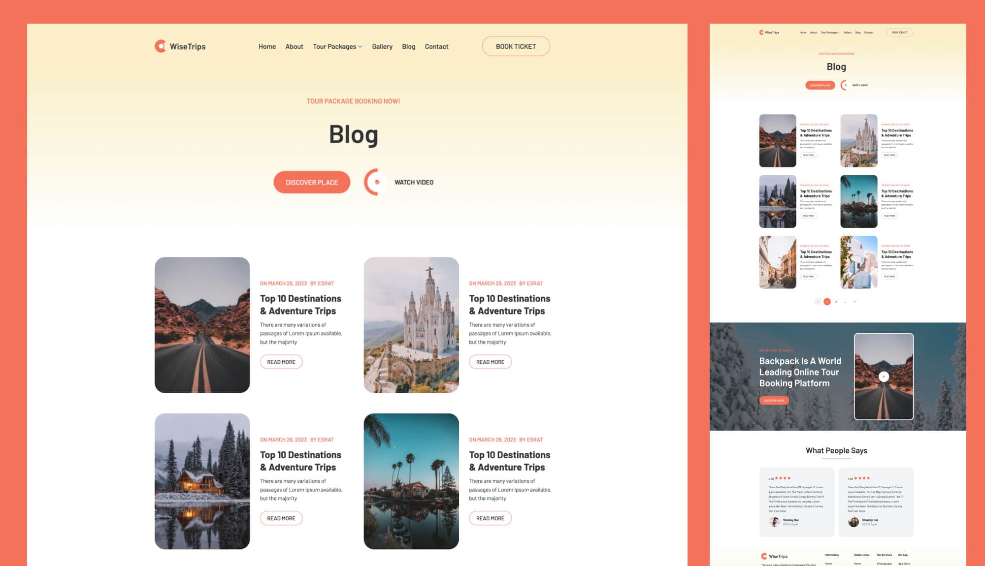 WiseTrips Blog Page For Gutenberg Banner