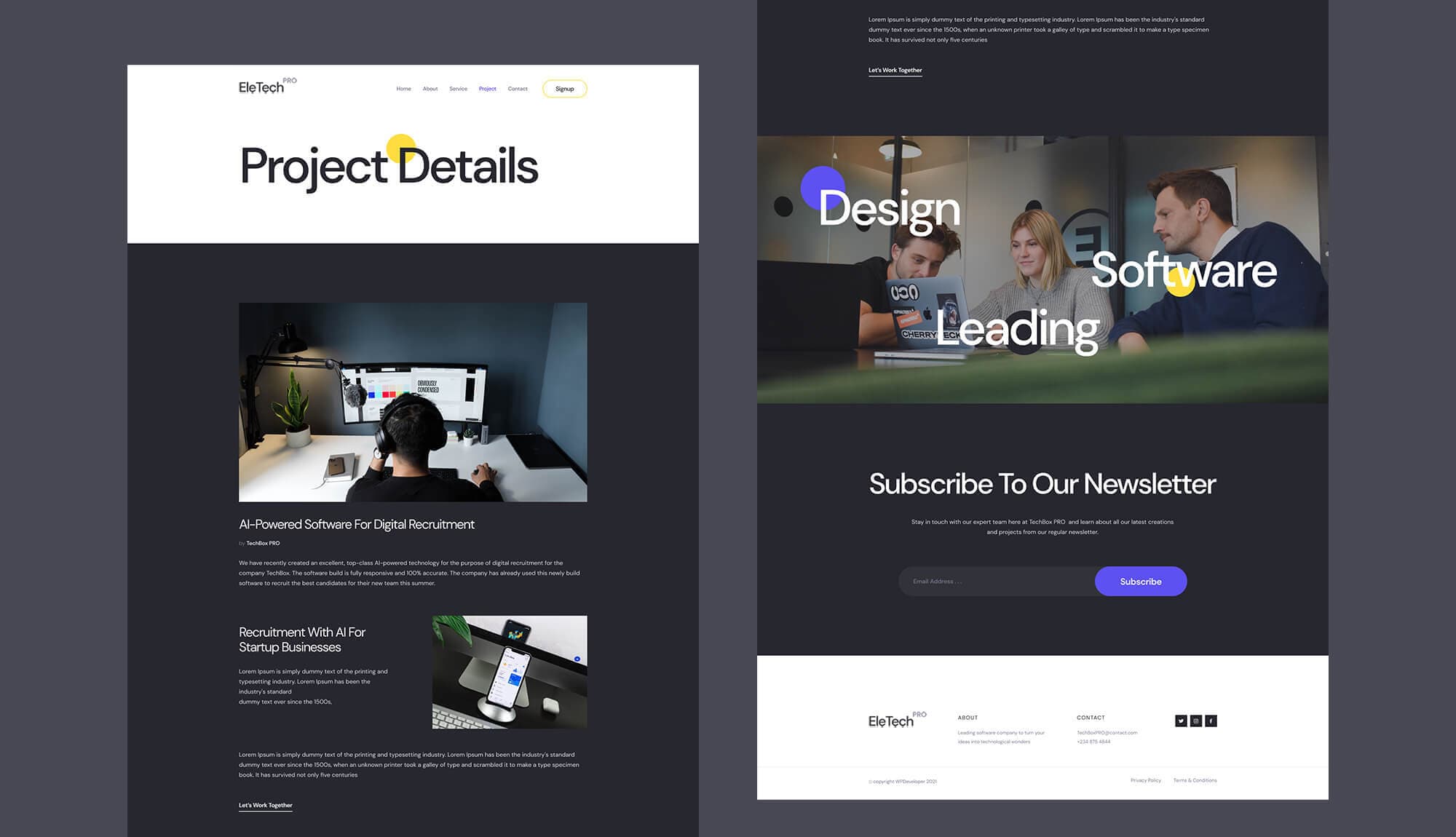 EleTech Project Details Page Banner