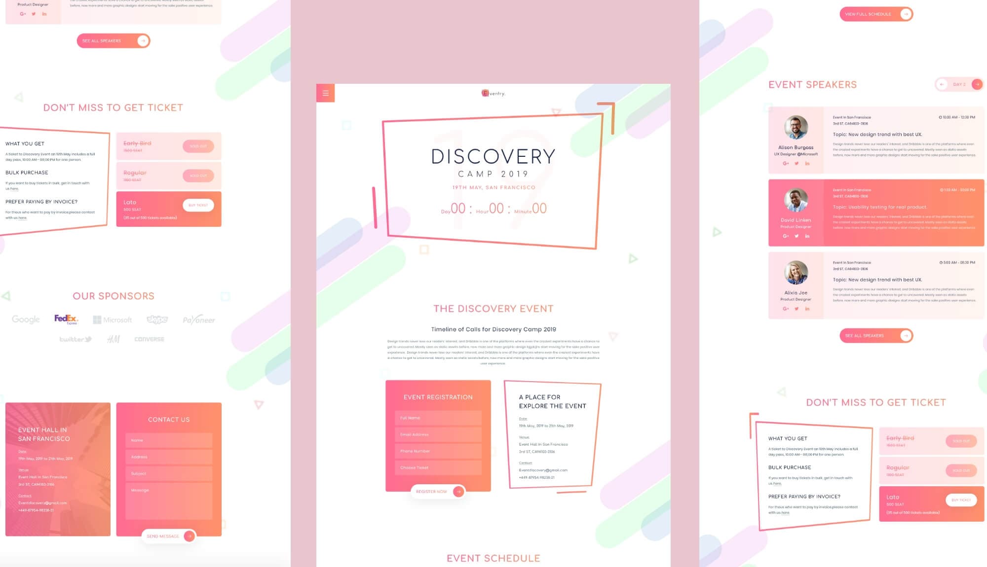 EventGree Event Template Footer Section Lite Banner