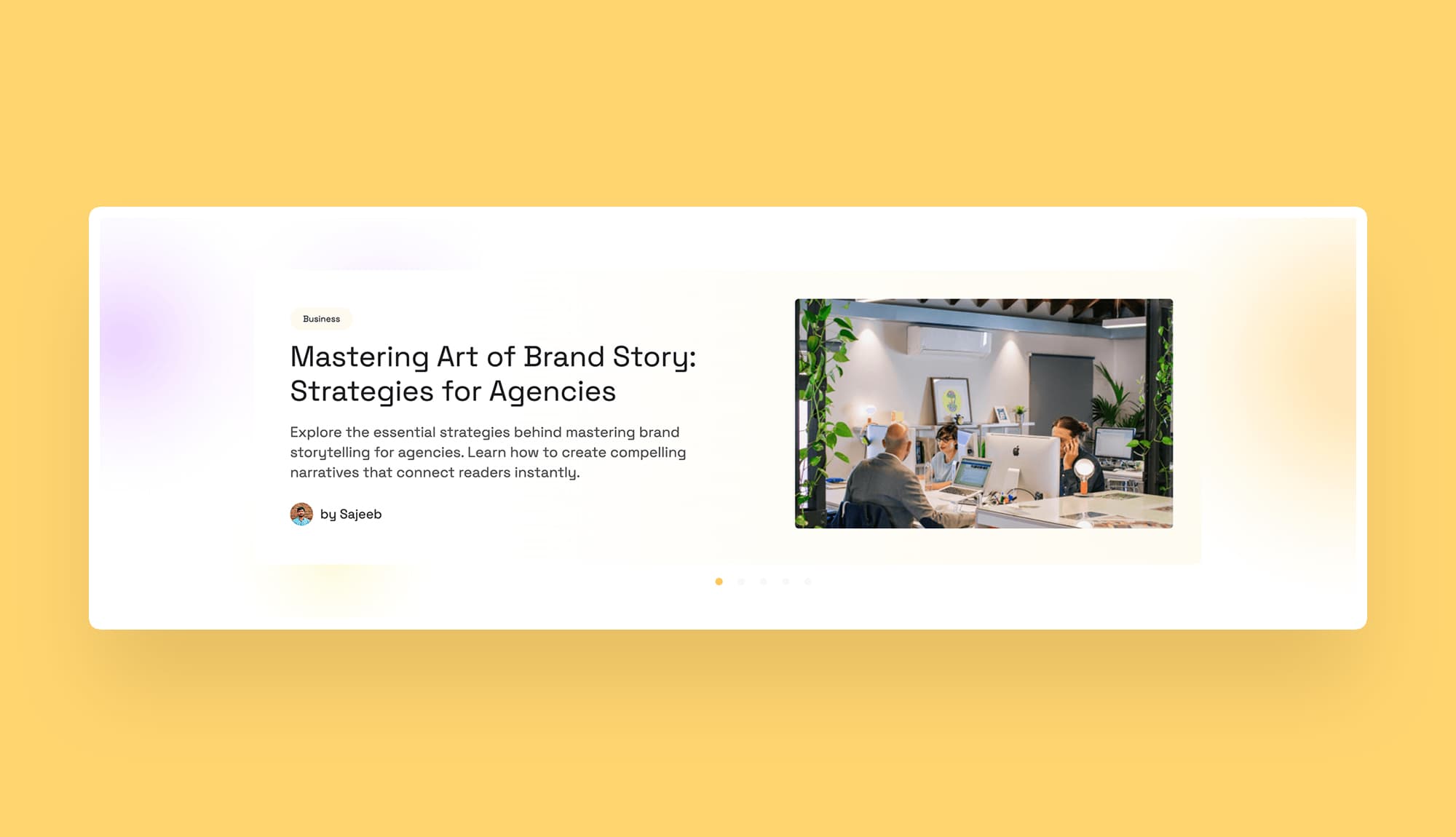 MultiGency Featured Blog Section For Gutenberg Banner