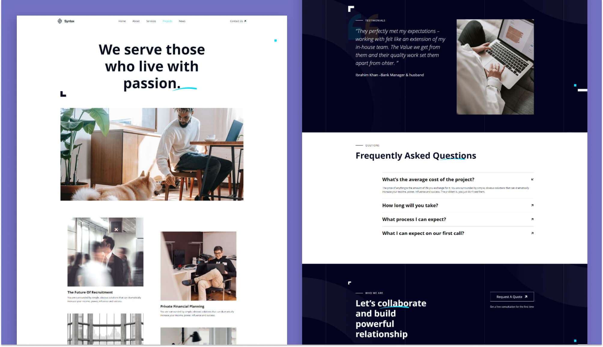 Syntax Projects Page For Gutenberg By Templately