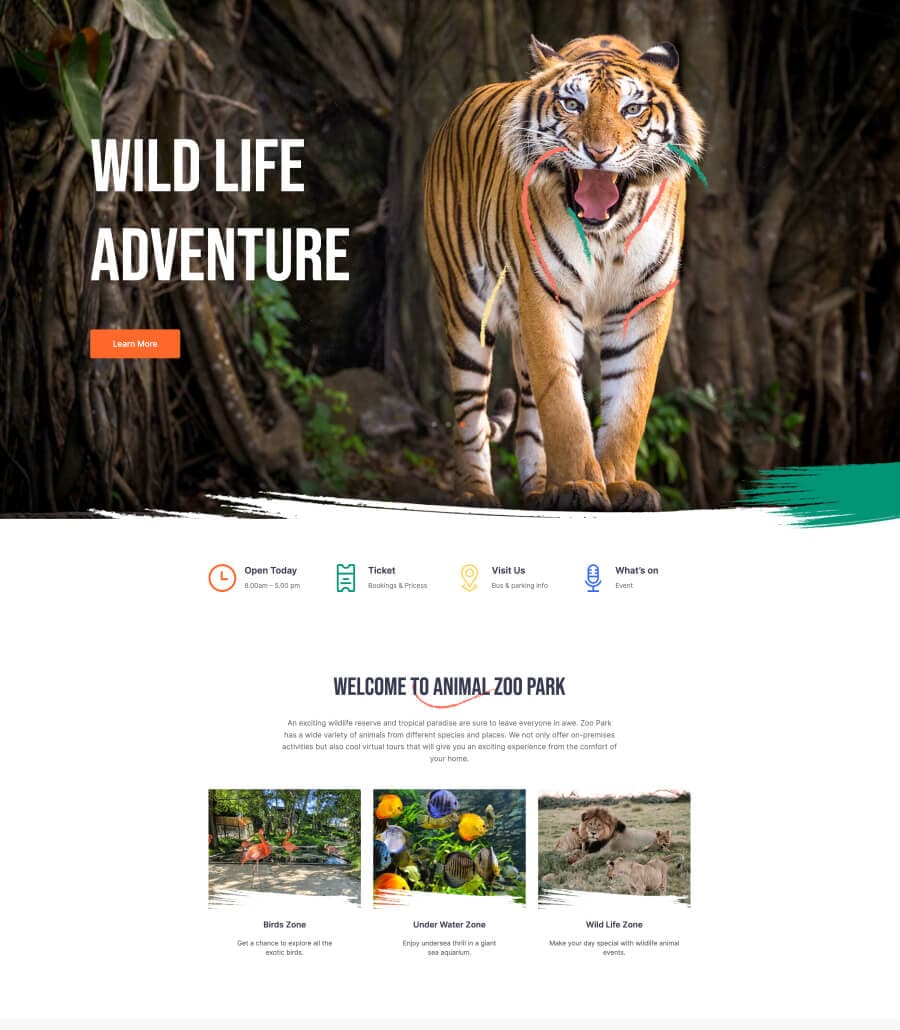 Zoo Park Home Page For Gutenberg thumbnail