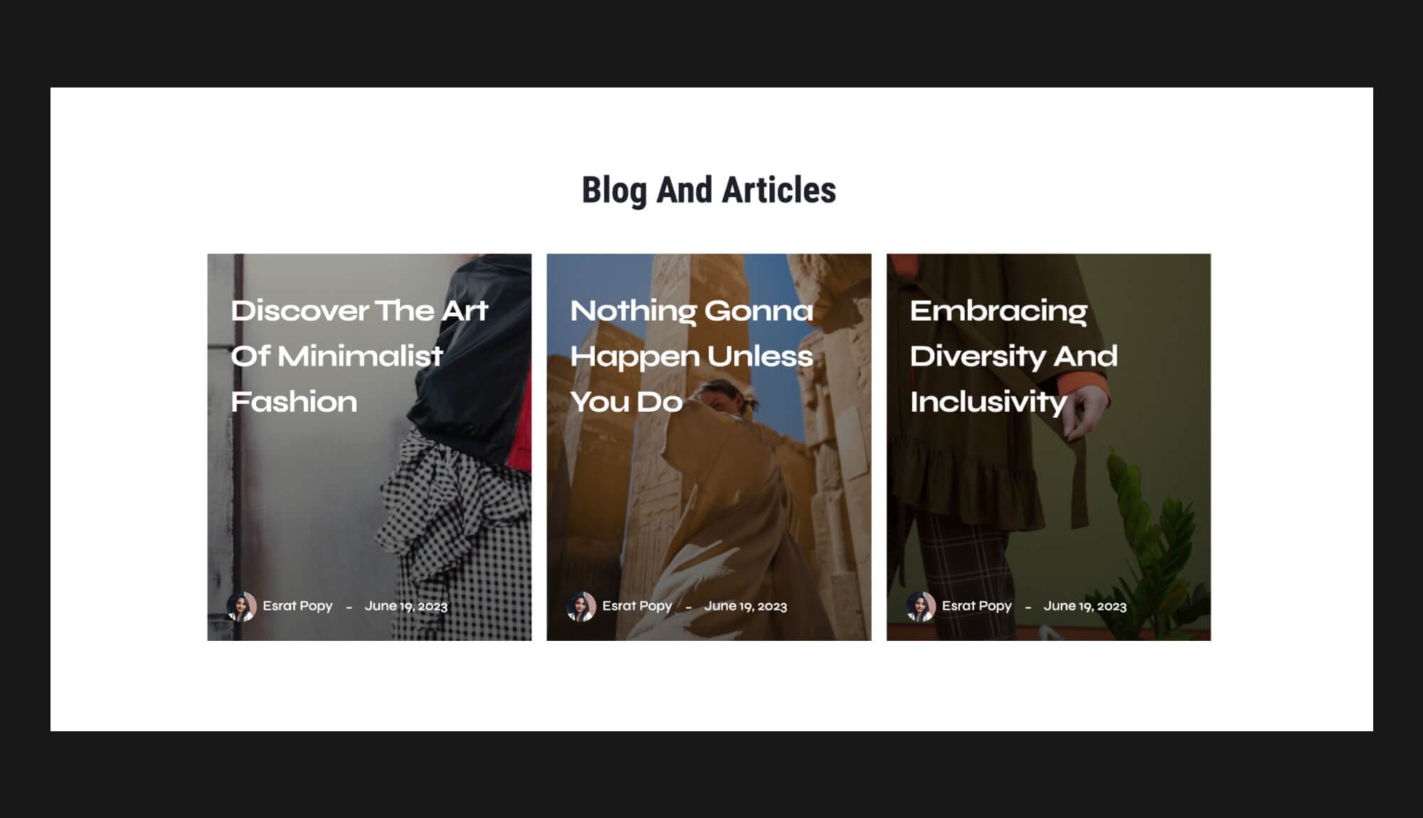 TrendyVault Blog Section For Gutenberg Banner