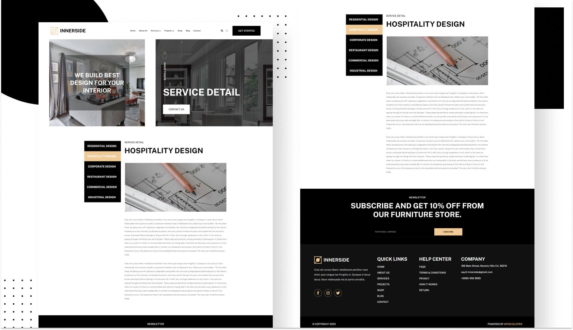 InnerSide Service Details Page For Gutenberg By Templately