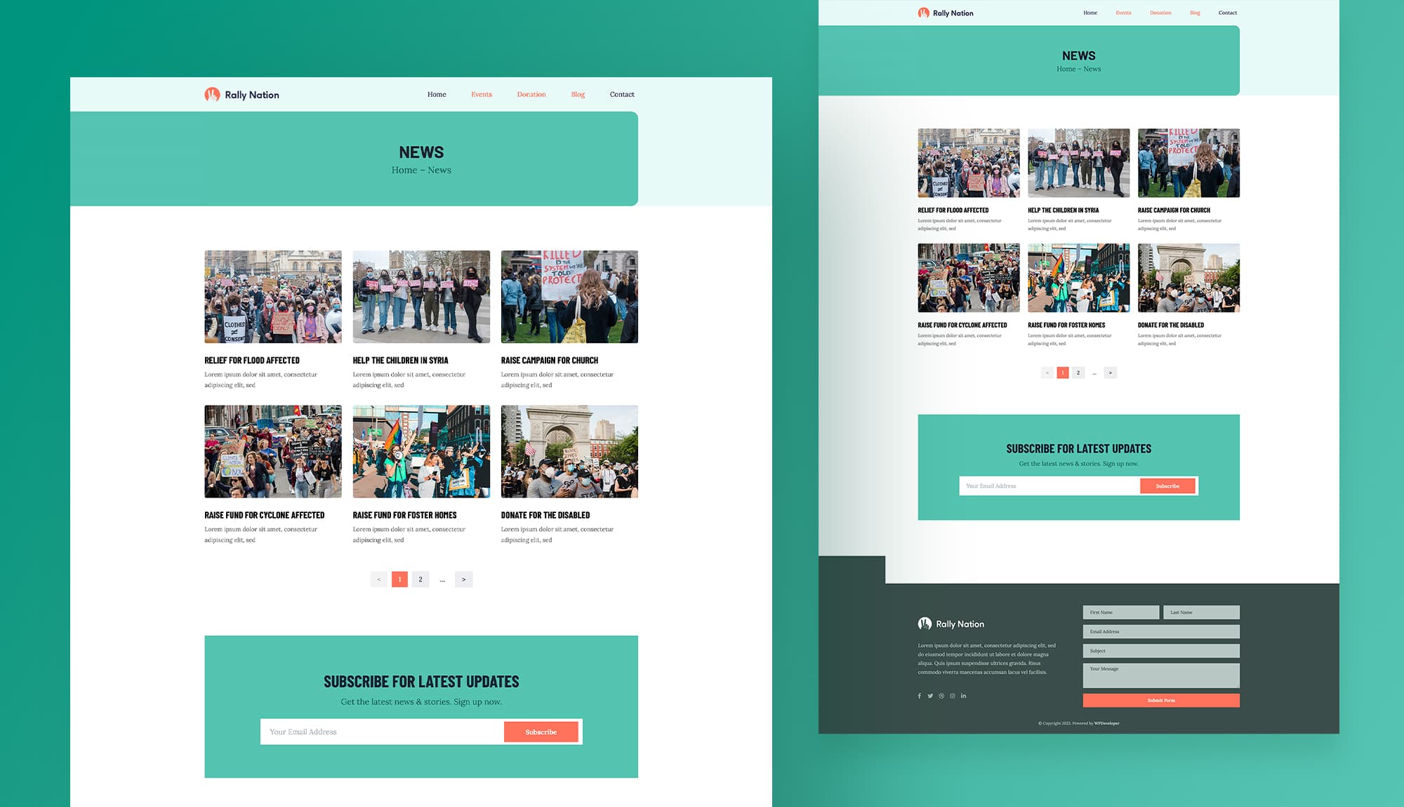 Rally Nation Blog Page For Gutenberg By Templately
