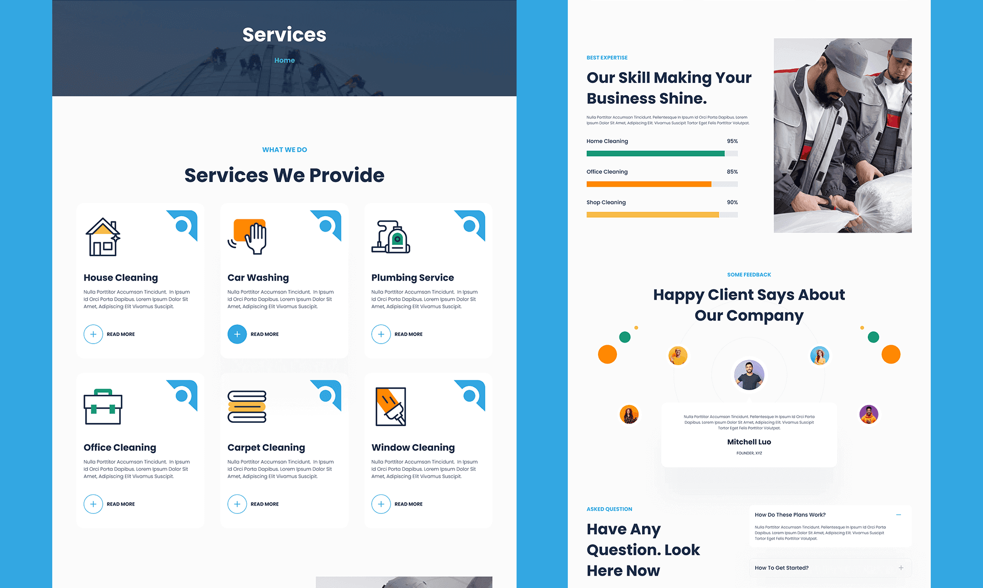 Cleano Services Page Banner