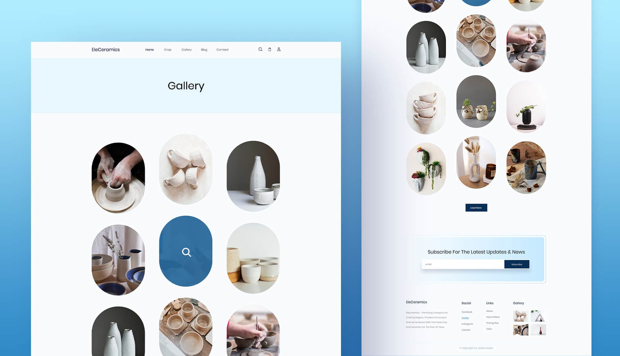 EleCeramics Gallery Page Banner