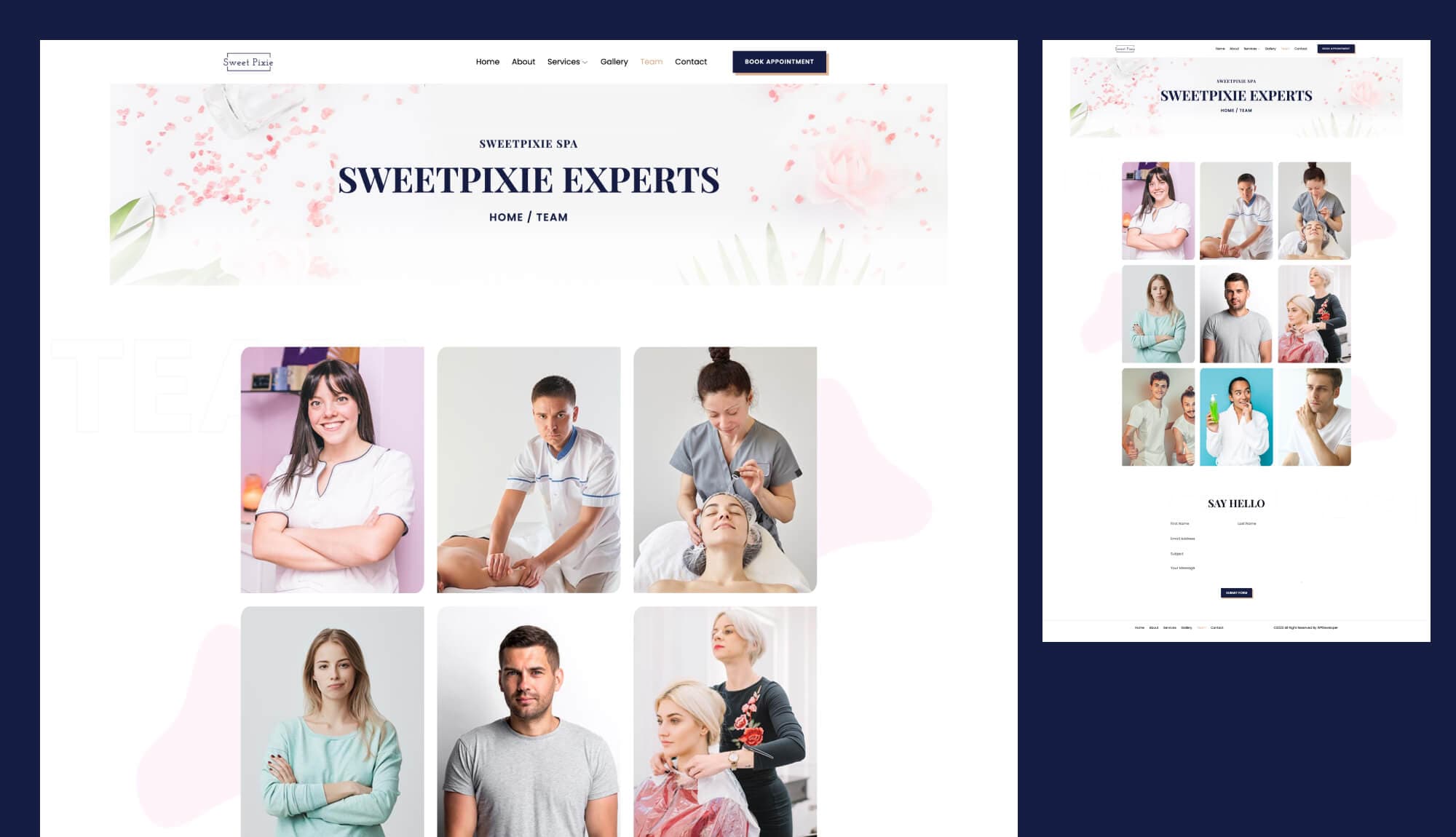 Sweet Pixie Team Page For Gutenberg Banner