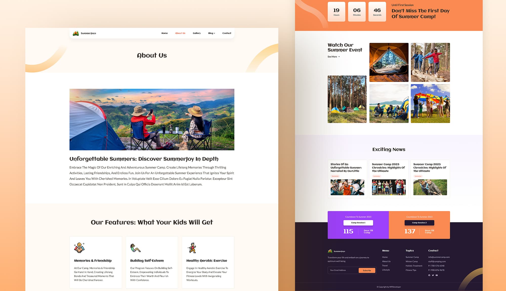 SummerJoy About Page Banner