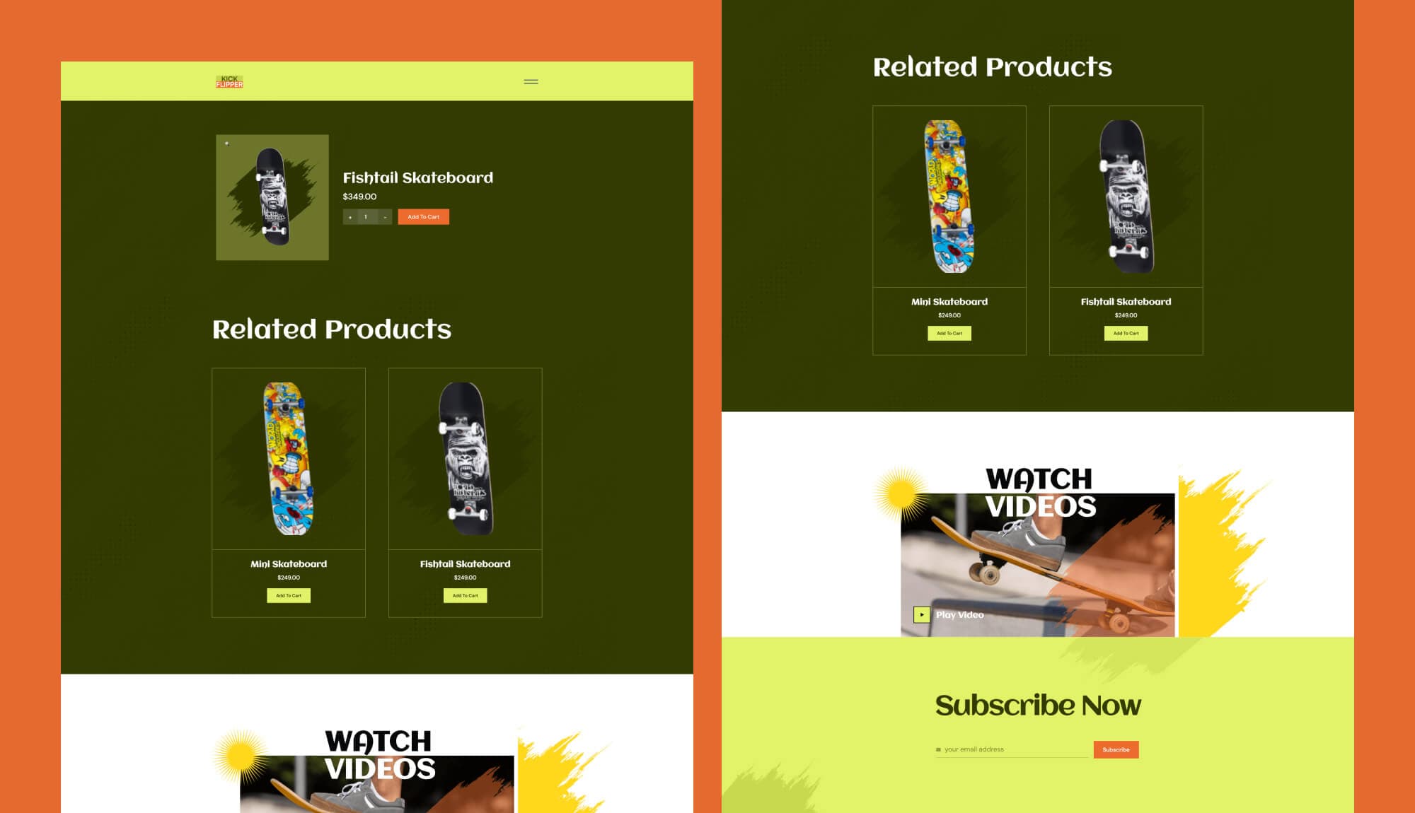 Kick Flipper Product Details Page Banner