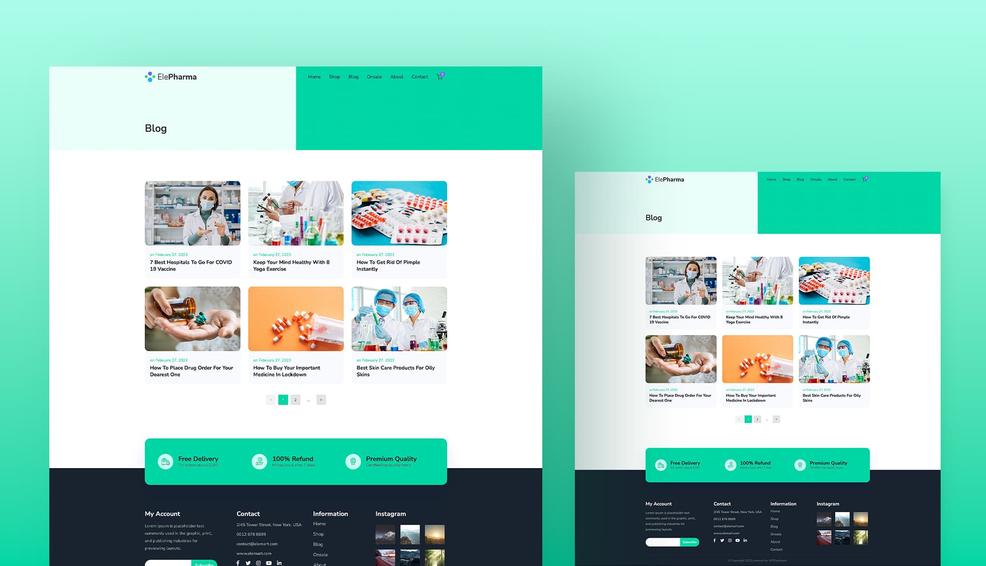 ElePharma Blog Page For Gutenberg Banner