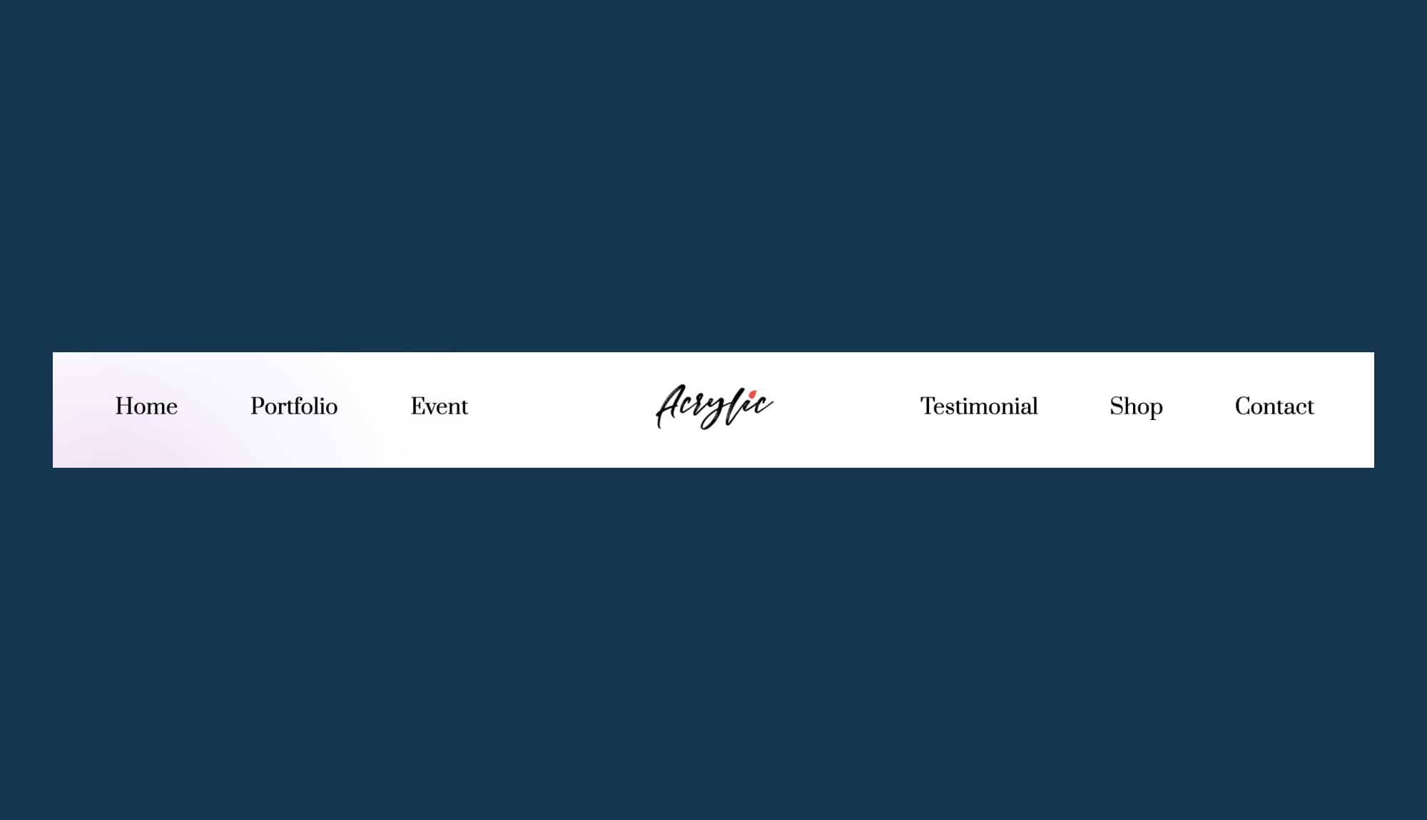 Acrylic Header Section For Gutenberg By Templately