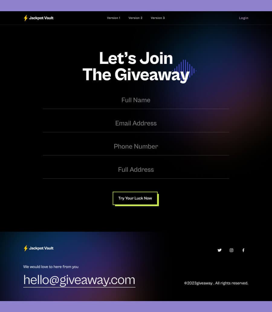 Jackpot Vault Joining Form Page thumbnail
