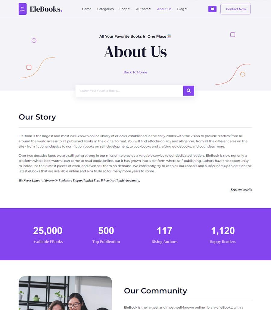 EleBook About Page thumbnail