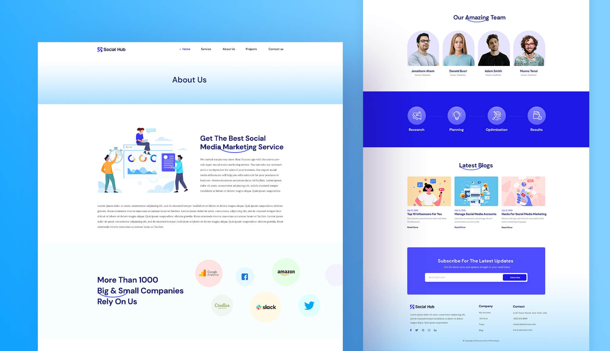 Social Hub About Page Banner