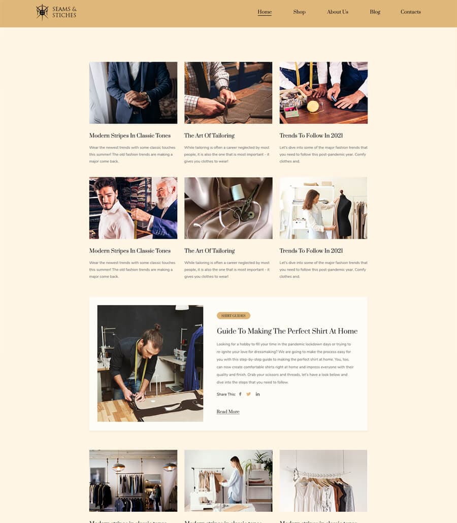 Seam & Stitches Blog Page thumbnail