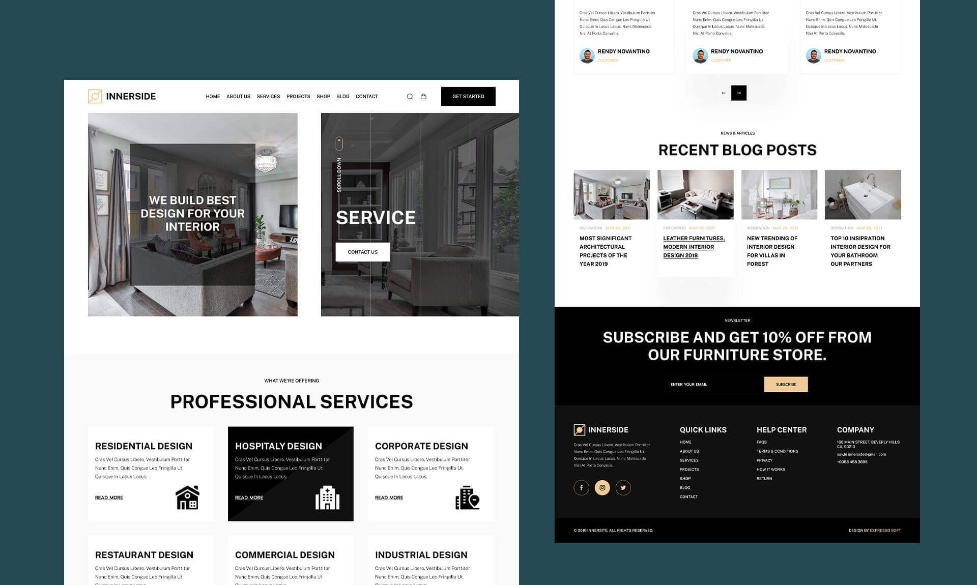 InnerSide Services Page Banner