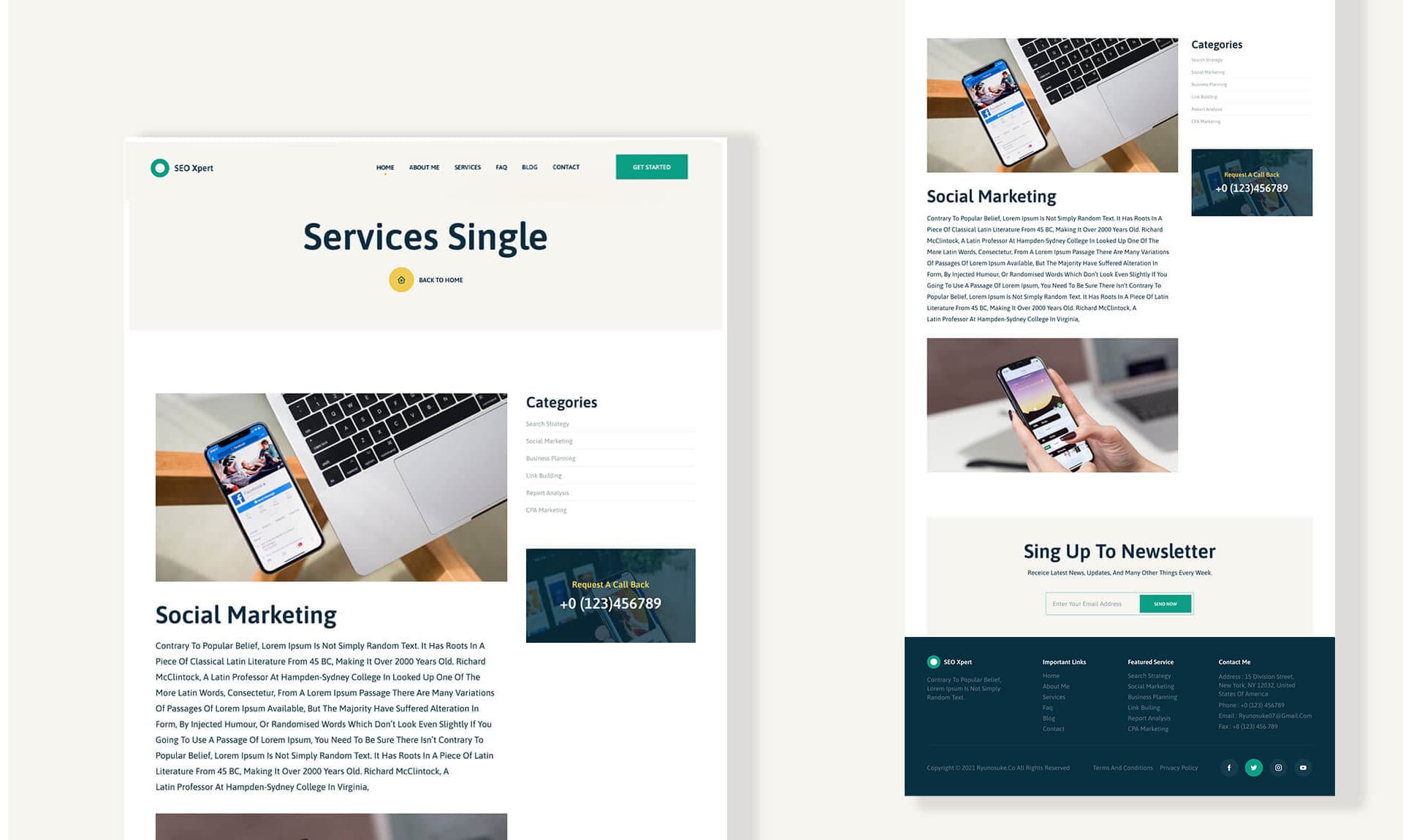 SEO Xpert Service Details Page Banner