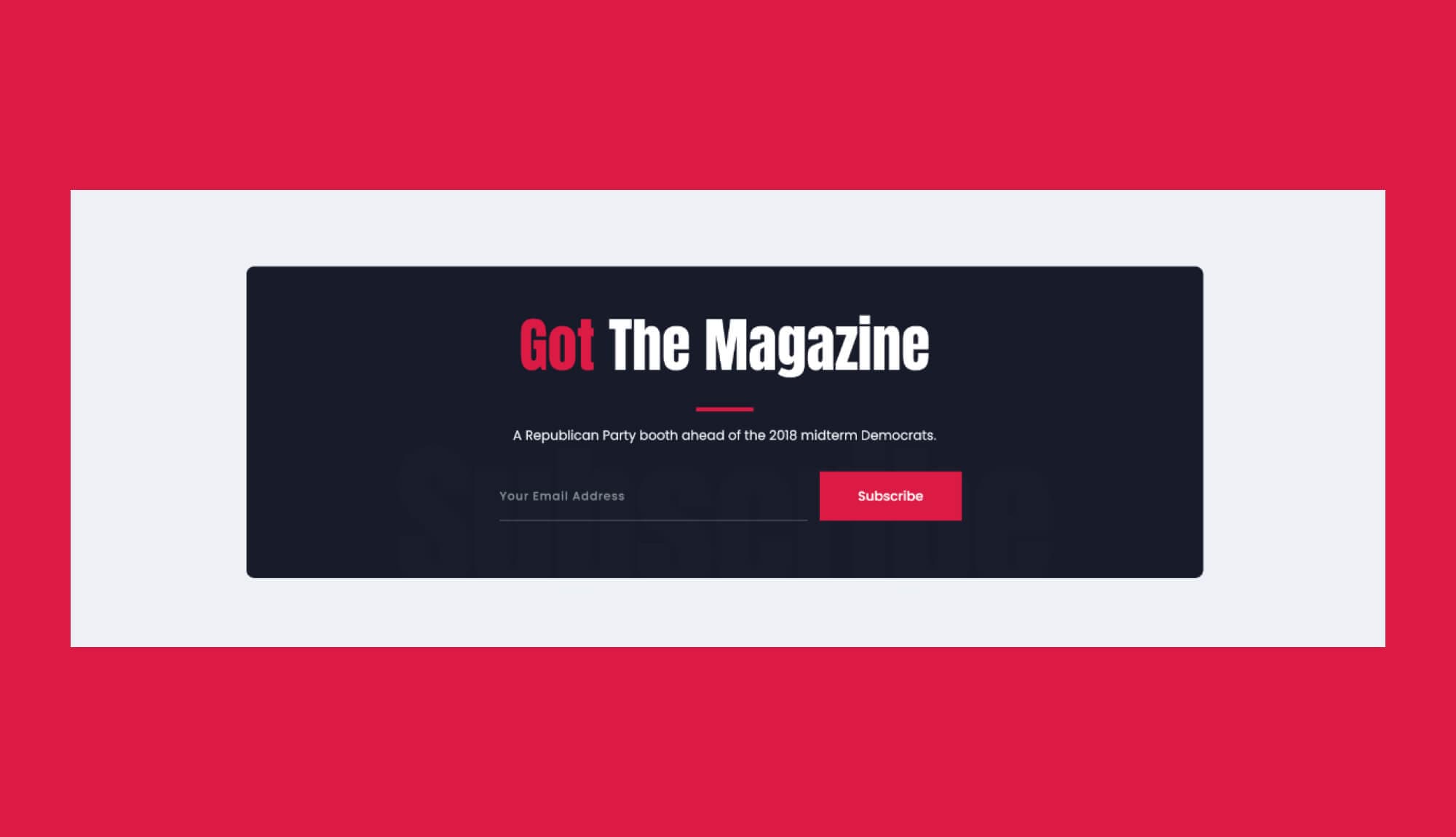Modemag Subscription Section For Gutenberg By Templately