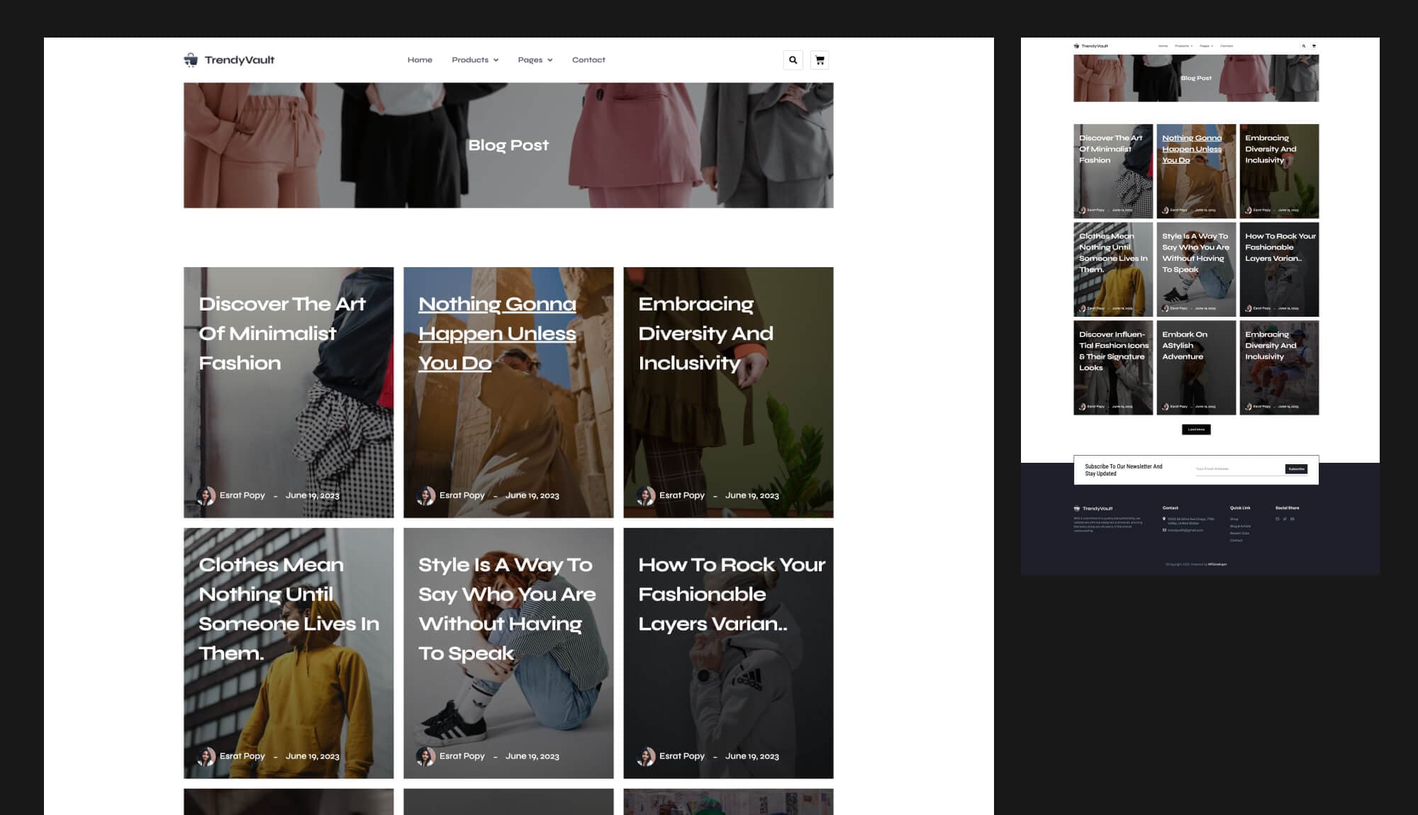 TrendyVault Blog Page For Gutenberg Banner