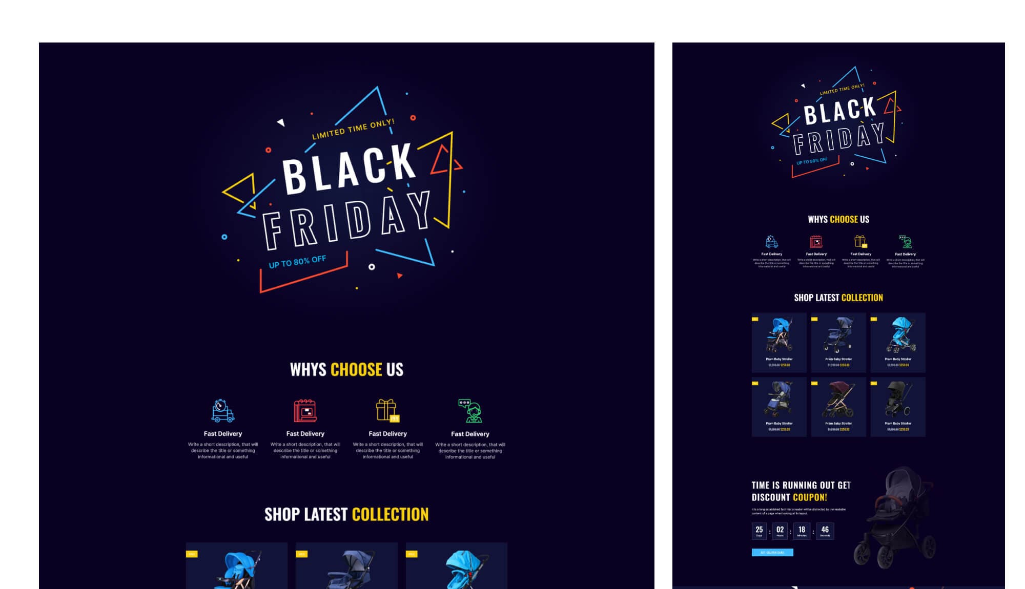 BFriday - Black Friday Landing Page For Gutenberg Banner