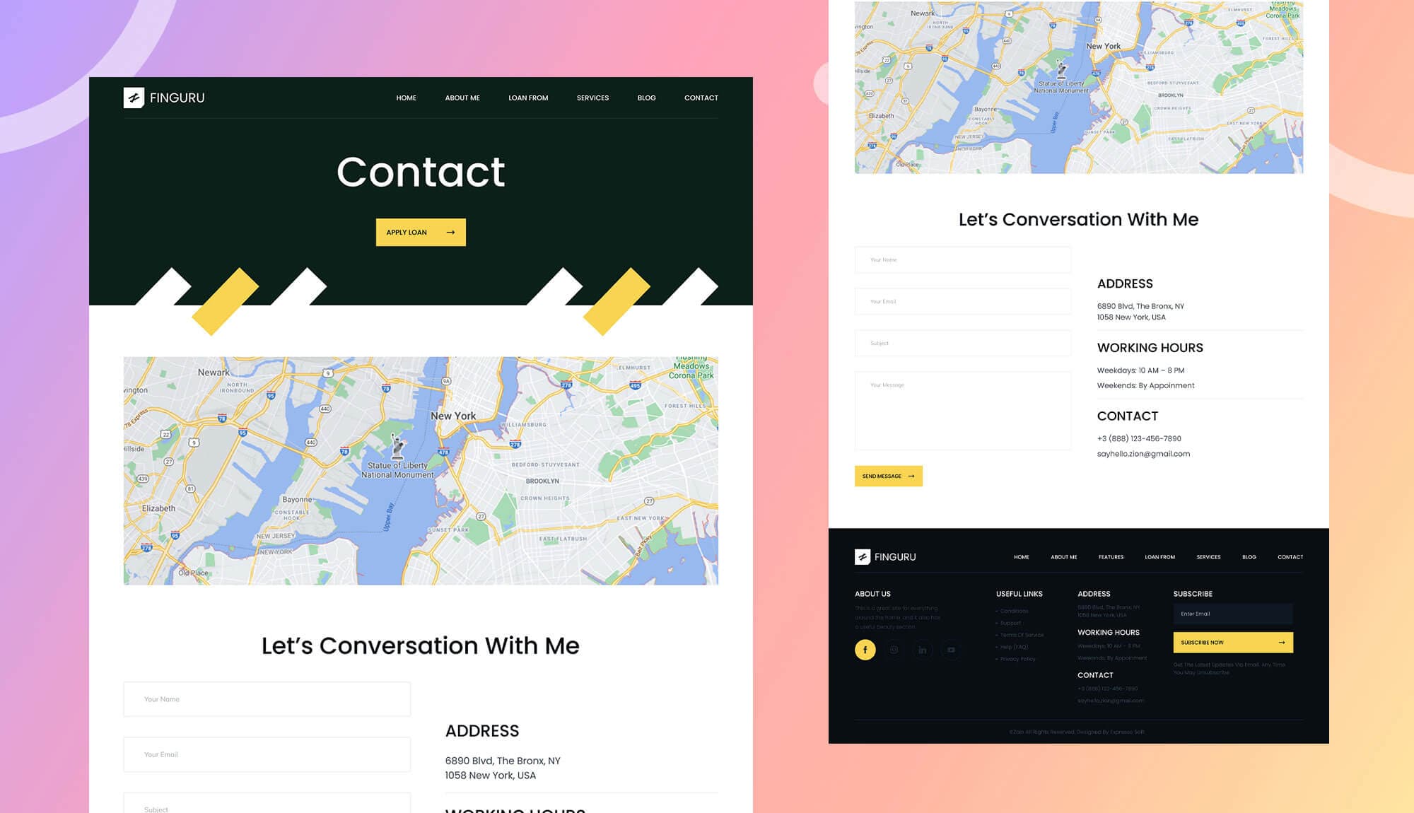 FinGuru Contact Page Banner