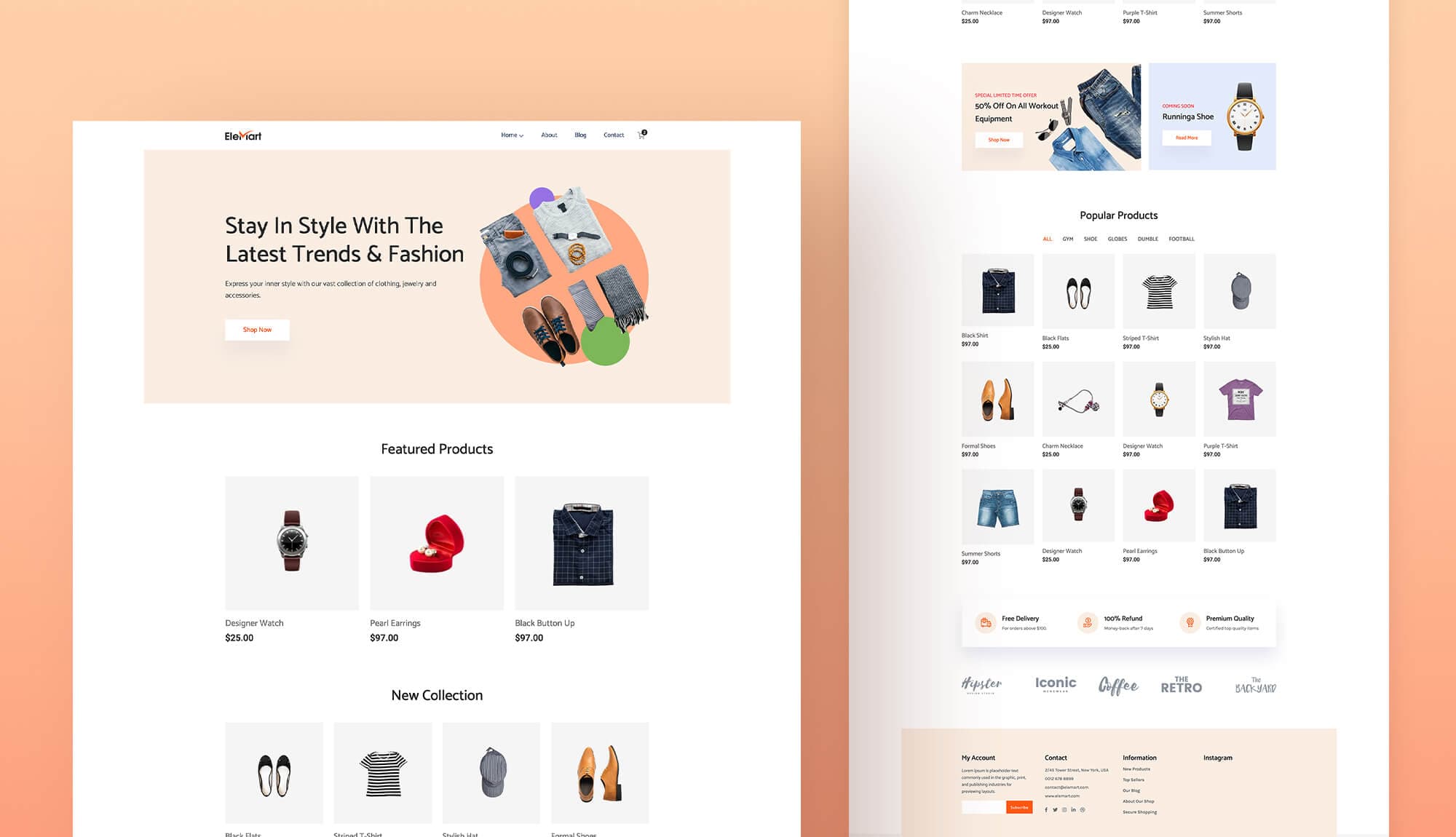 EleMart Home Fashion For Gutenberg Banner