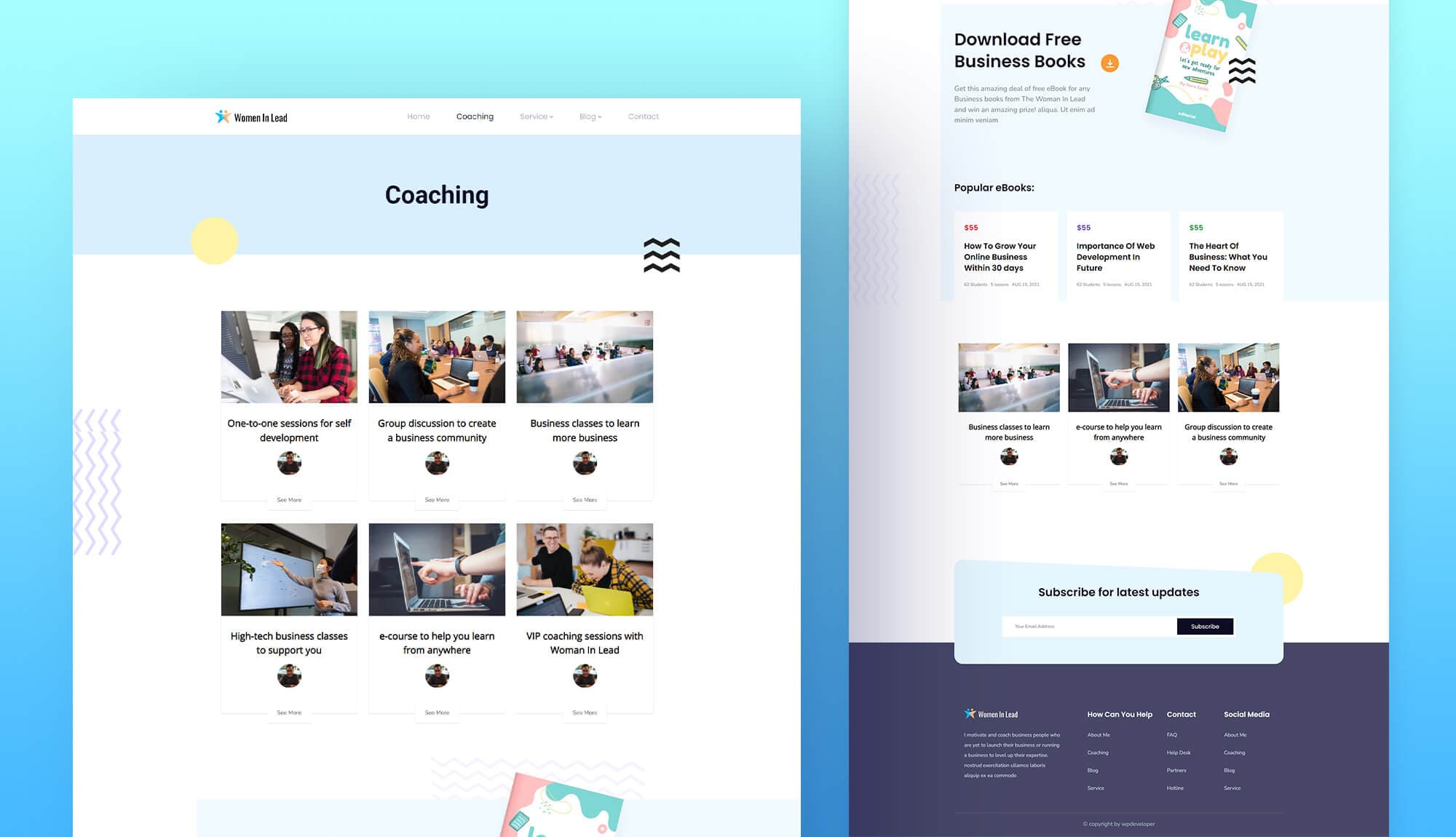 Women In Lead Coaching Page Banner