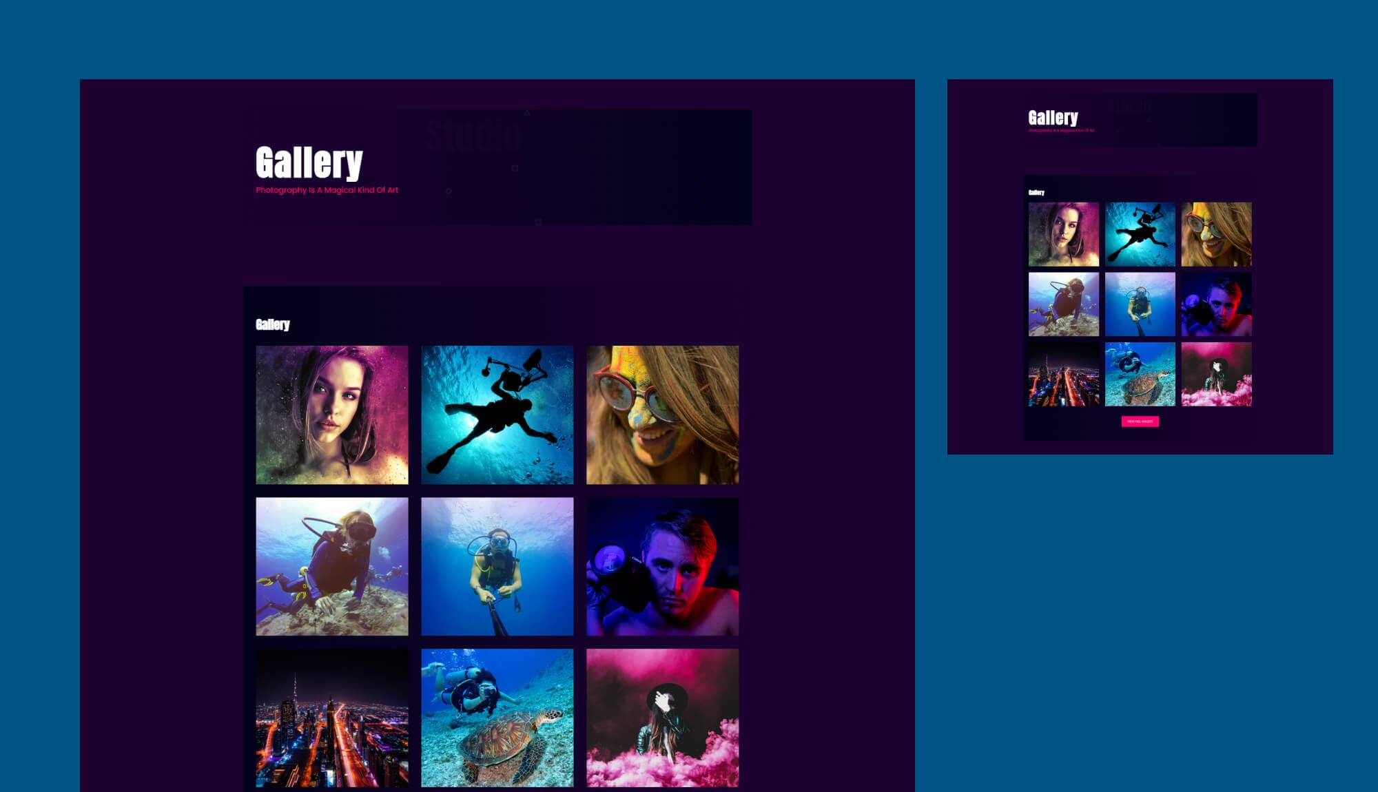 PhotoSpark Gallery Page For Gutenberg Banner