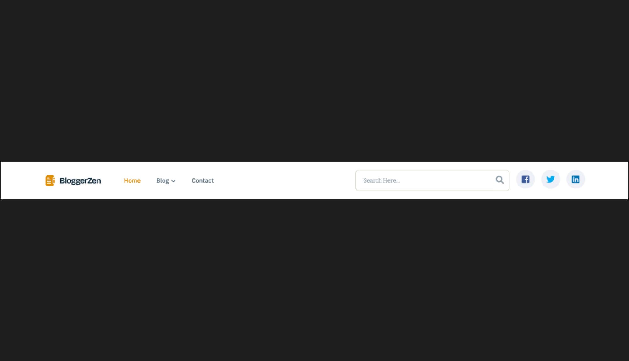 BloggerZen Header Section For Gutenberg Banner