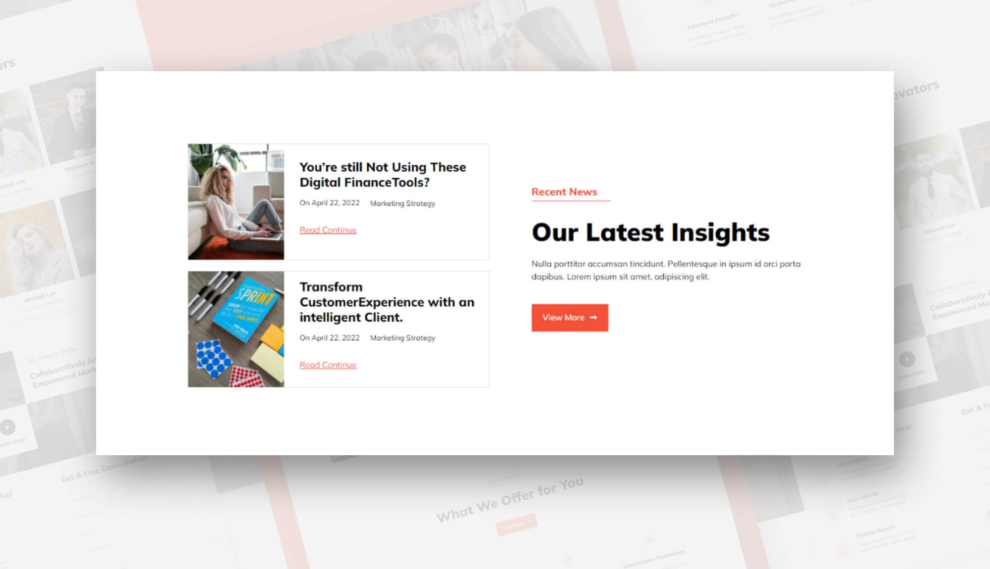 Re-Soft Blog Section For Gutenberg Banner