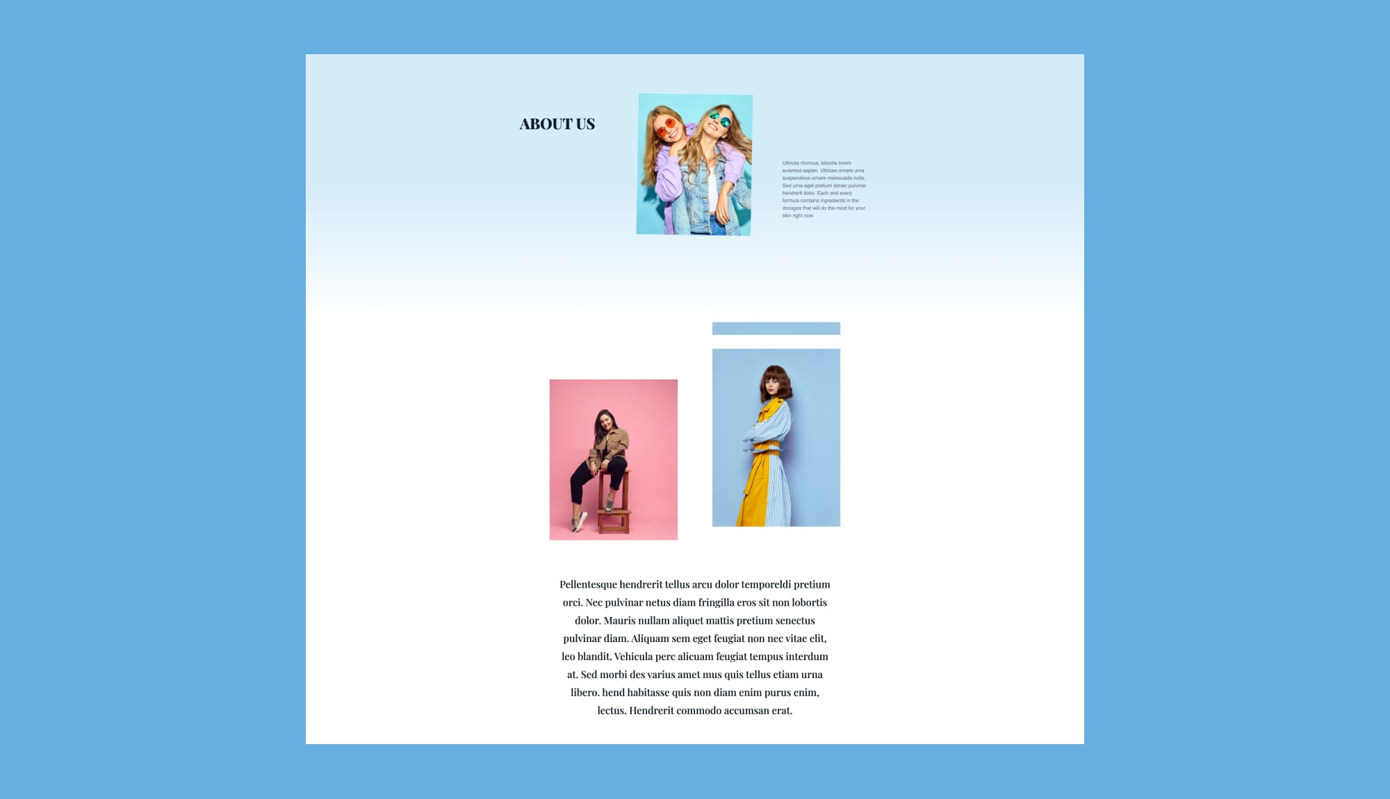 Fluid Fashion Info Section Banner