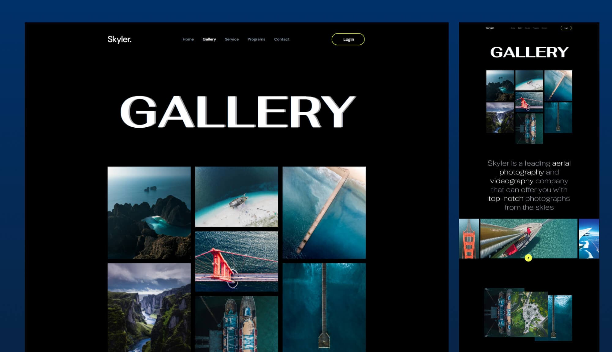 Skyler Gallery Page Banner