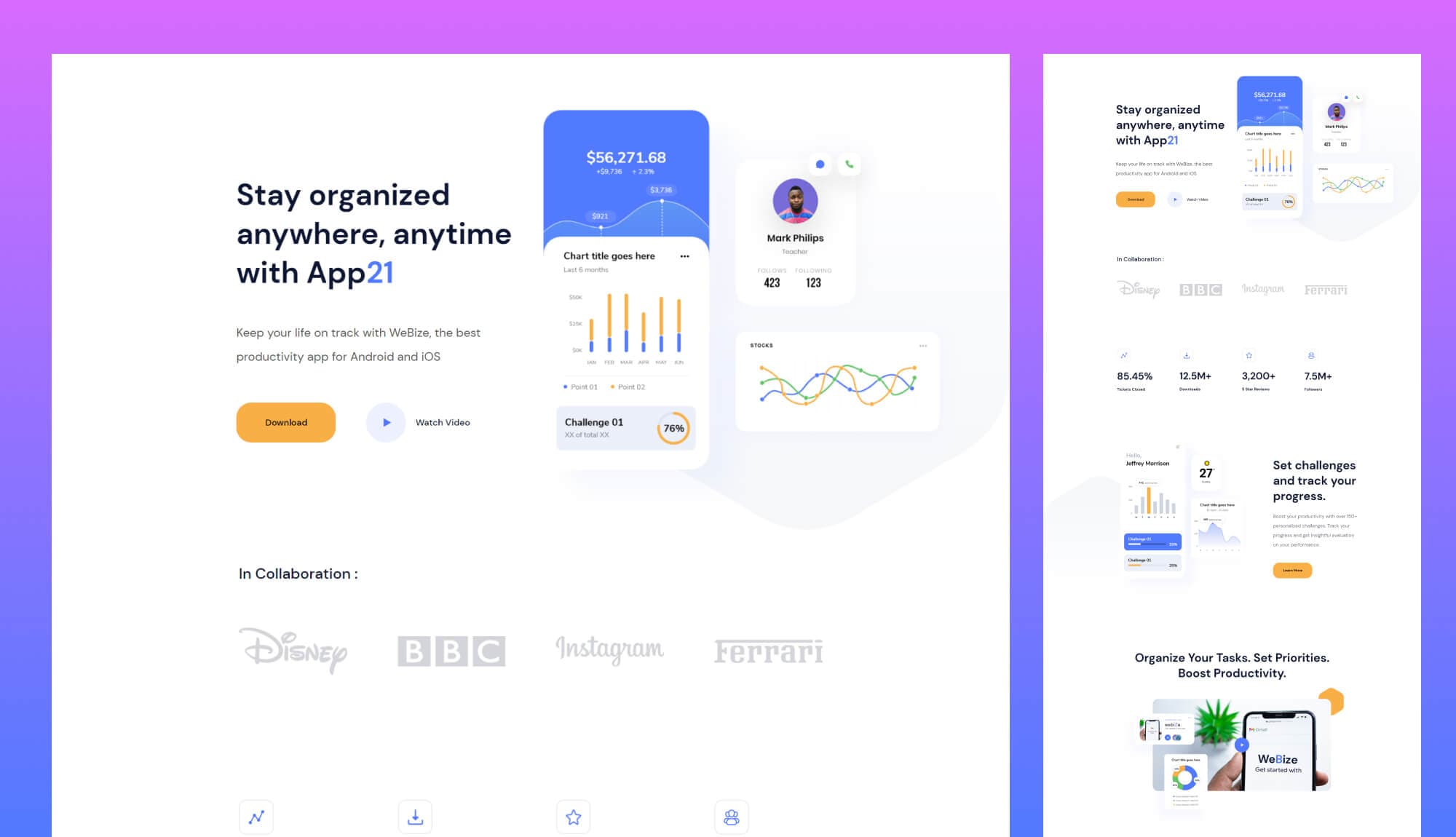 App21 Home Page For Gutenberg Banner